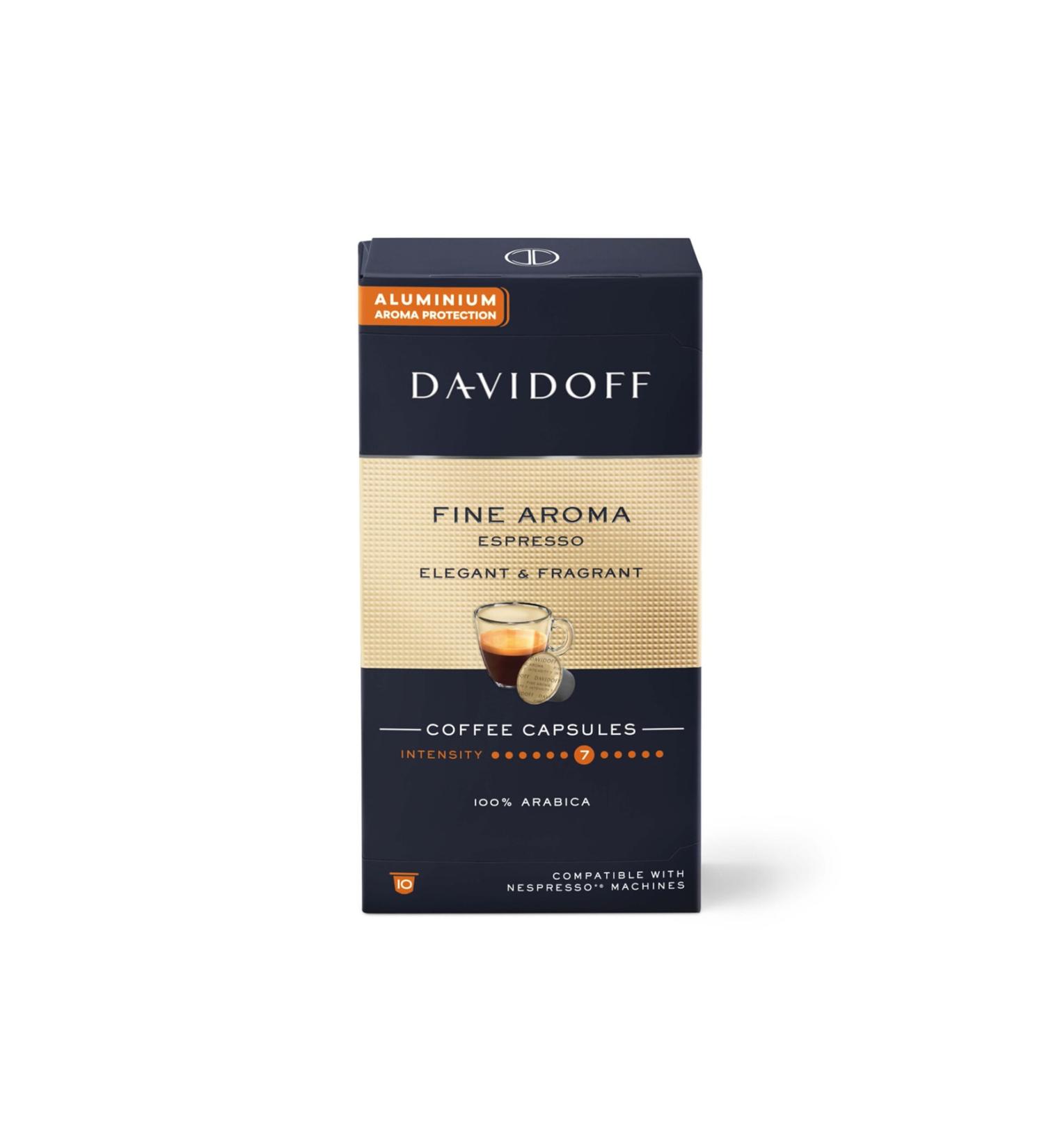 Davidoff Fine Aroma Espresso Capsule Coffee 10 Pack 55g