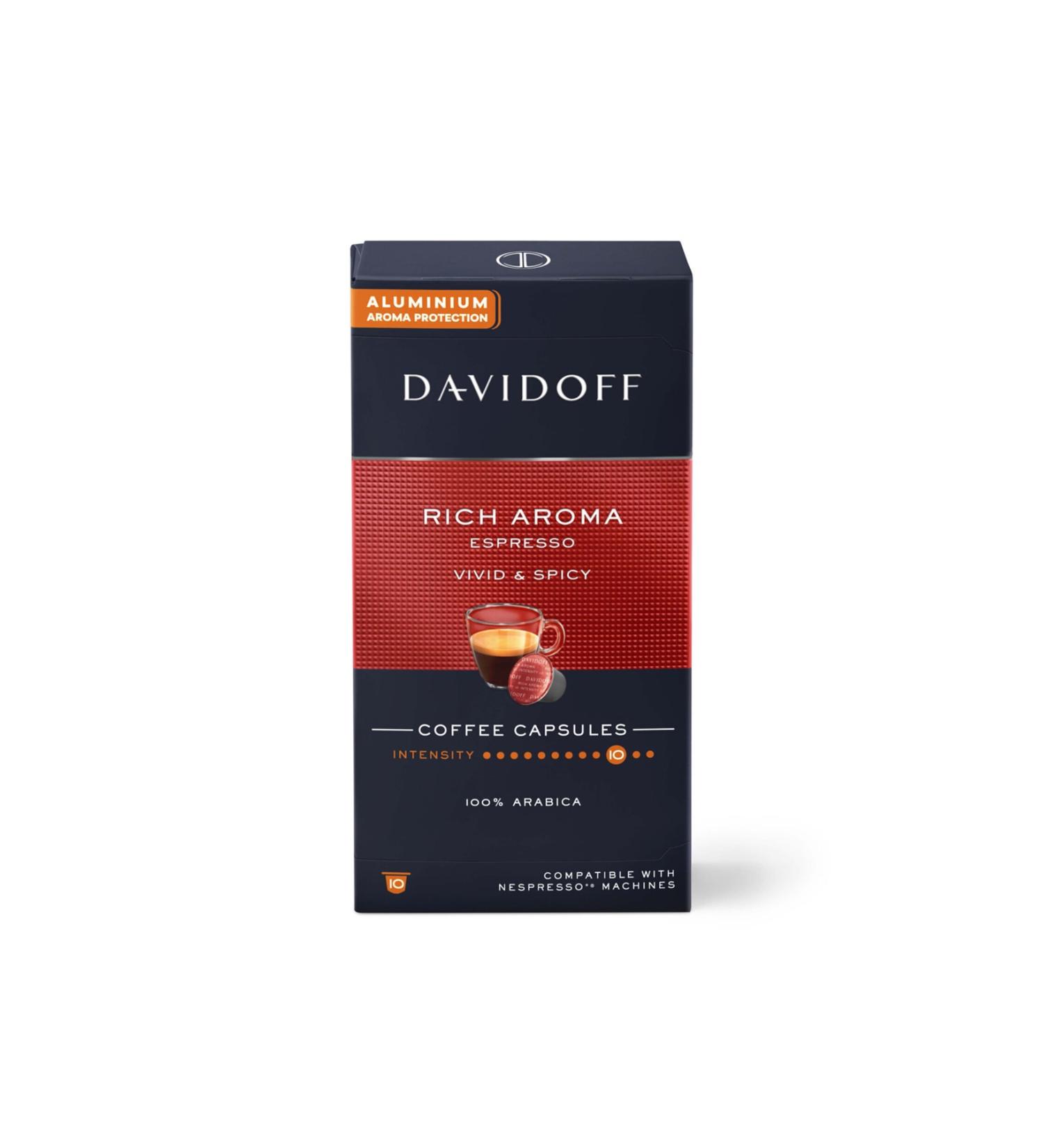 Davidoff Rich Aroma Espresso Capsule Coffee 10 Pack 55g