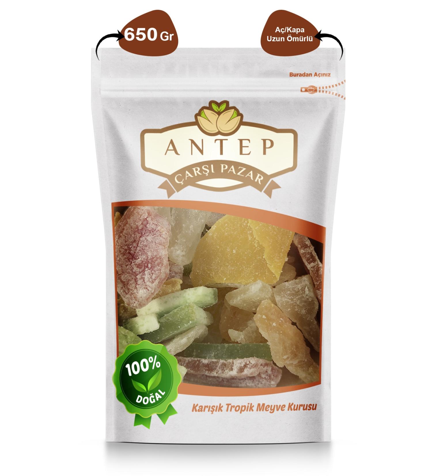 Antep Bazaar Mixed Dried Fruit Tropical Dried Fruit 650 gr