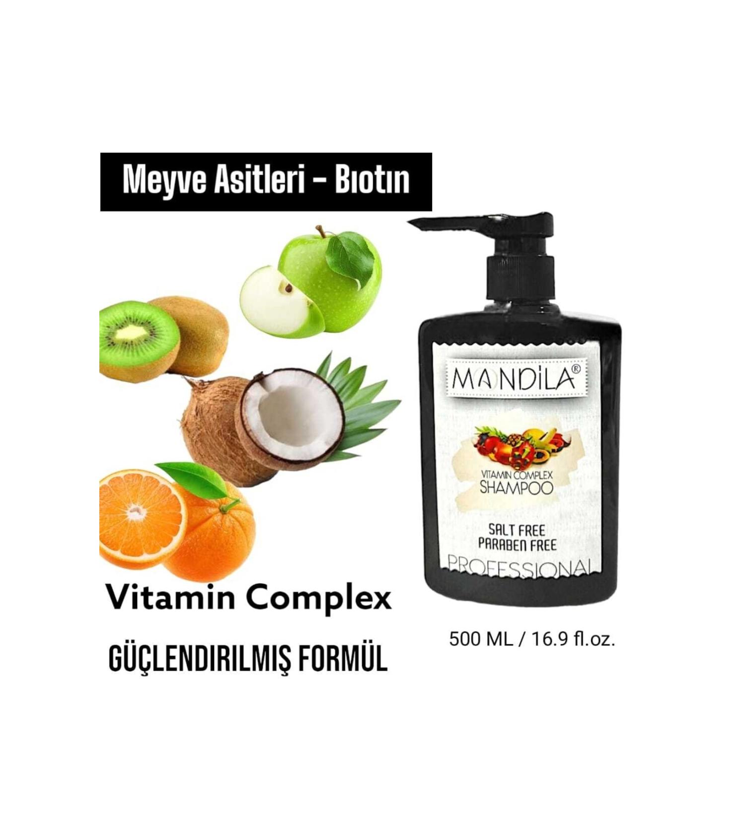MANDILA Vitamin Complex Shampoo 500 Ml