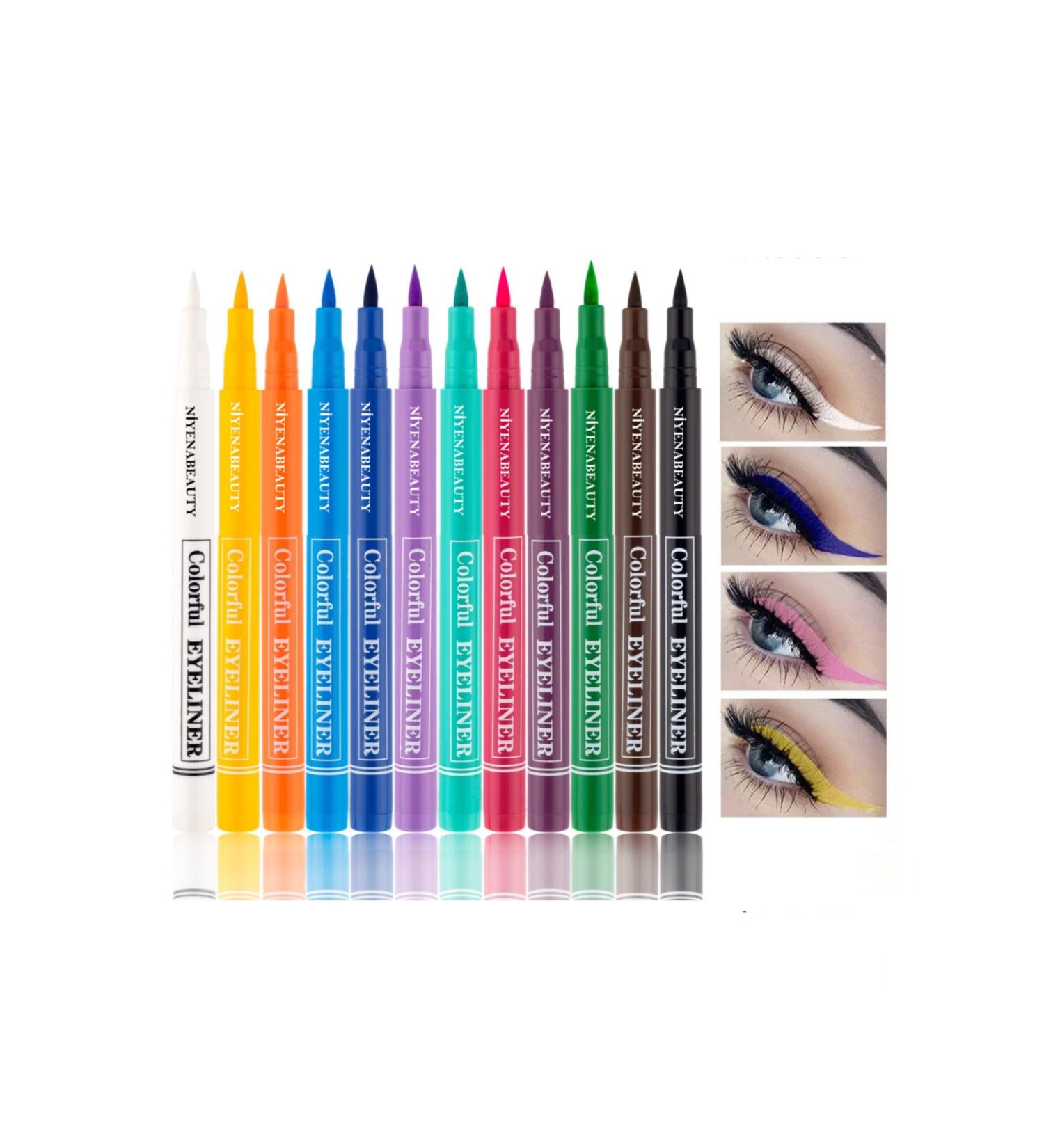 NIYENABEAUTY 12-Piece Colored Eyeliner Set Economical Set - Buy Online on GoSupps.com
