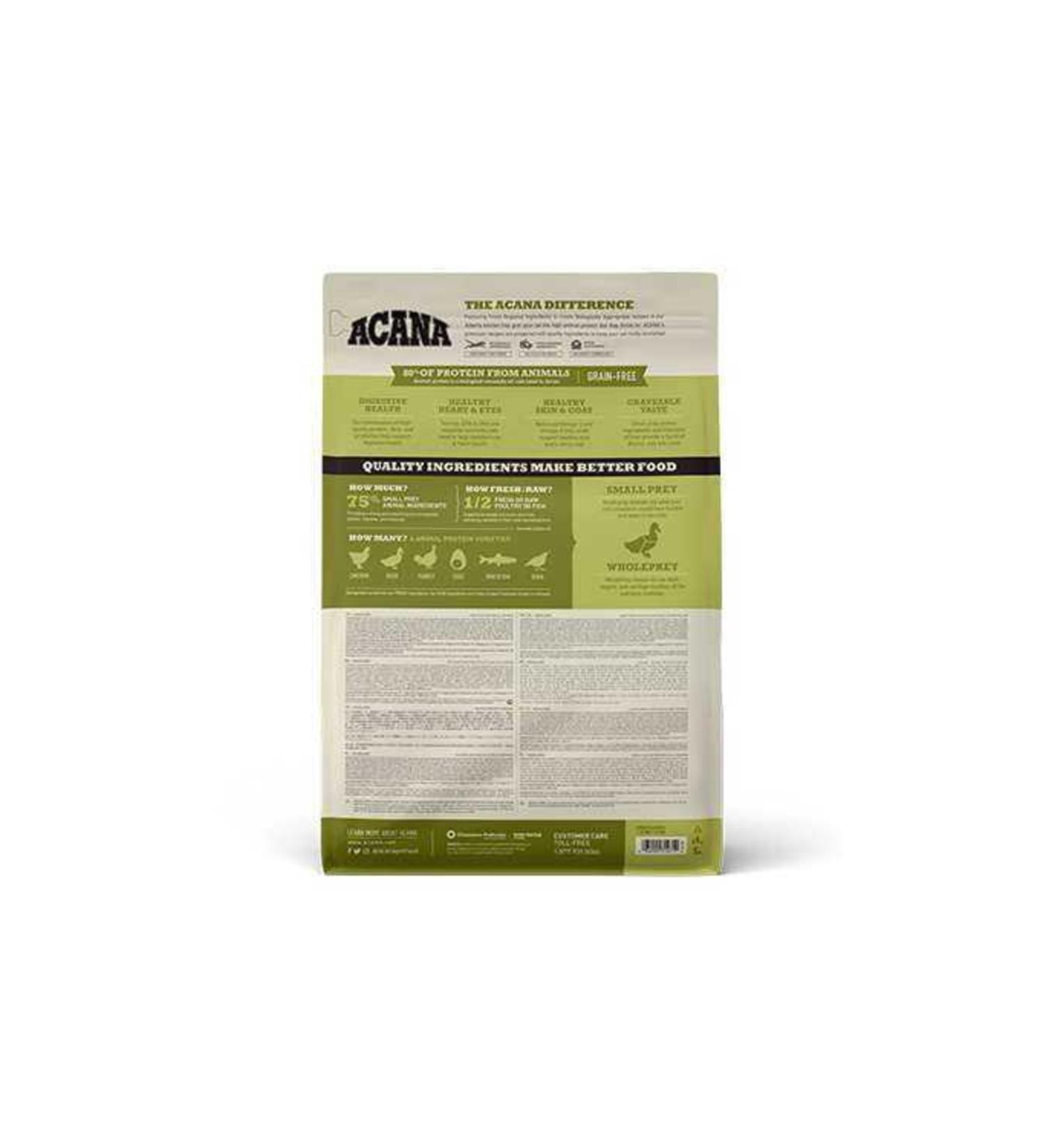 Acana Grasslands Cat Food 1.8kg - For All Breeds and Life Stages