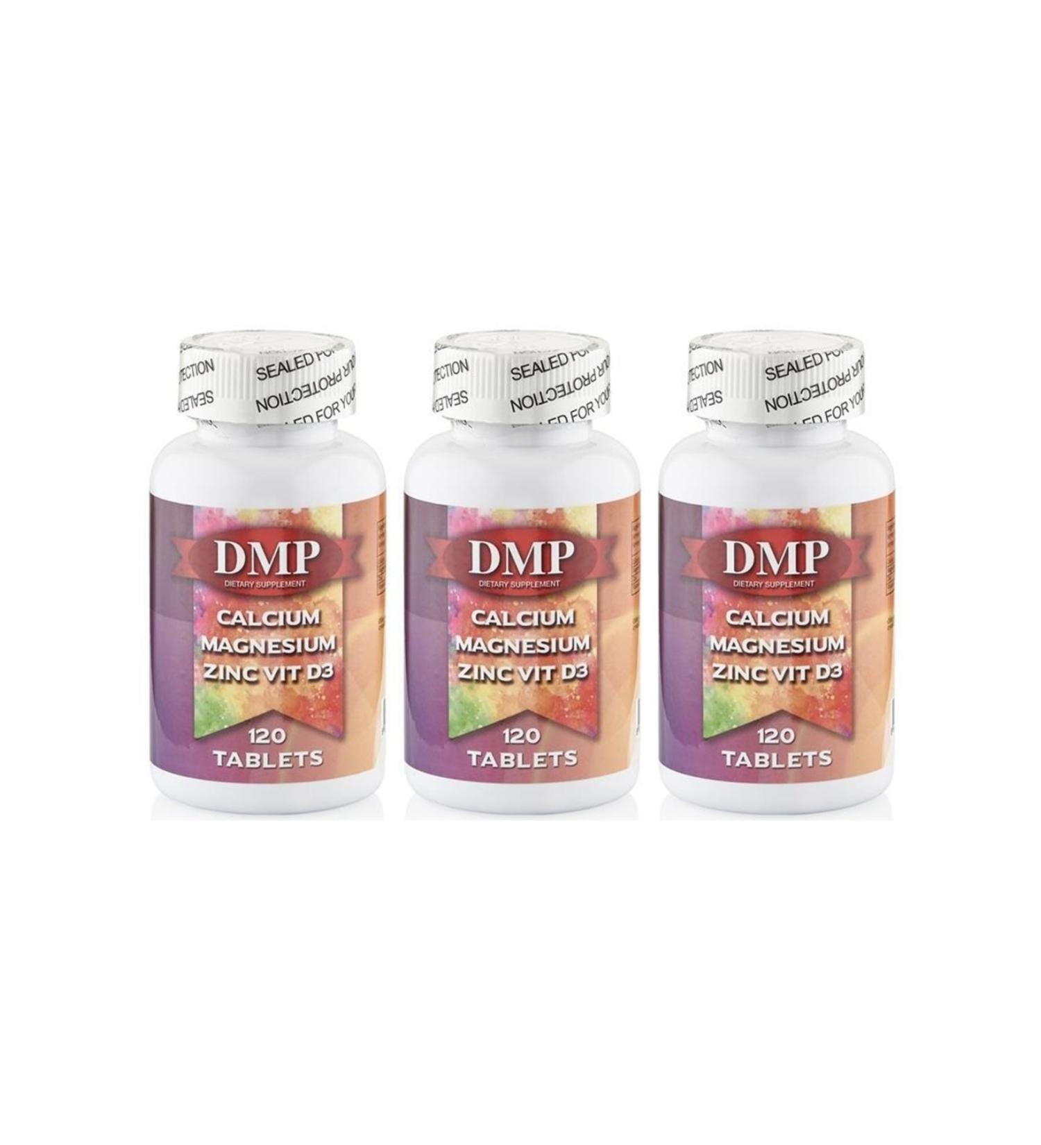 DMP Calcium Magnesium Zinc Vitamin D 3x120 Tablets Calcium Magnesium Zinc Vitamin D3