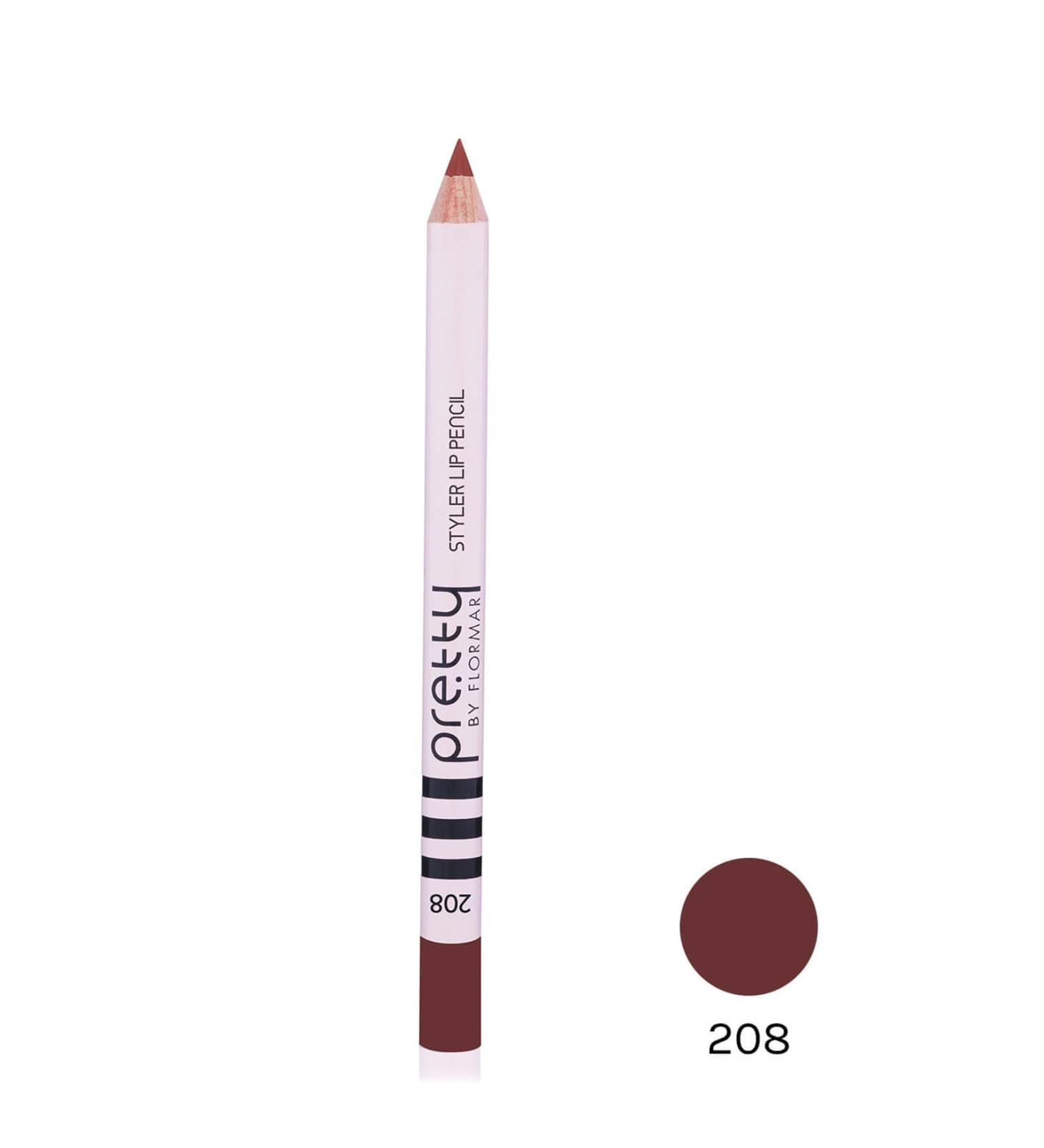 Flormar Lip Pencil - Pretty By Flormar Styler Lipliner 208 Sweet Cherry 8690604469802