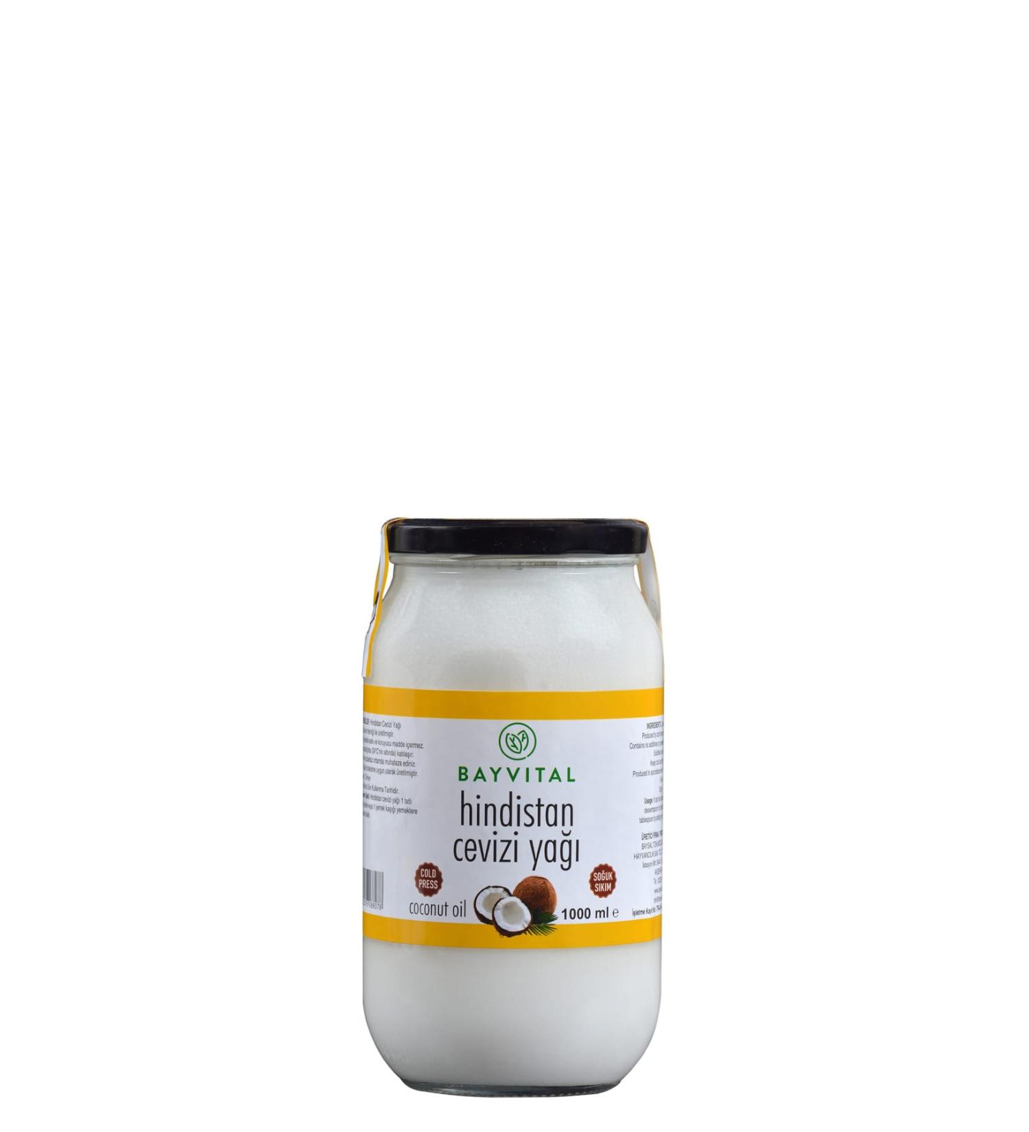 BAYV TAL Cold Pressed Coconut Oil 1000 Ml