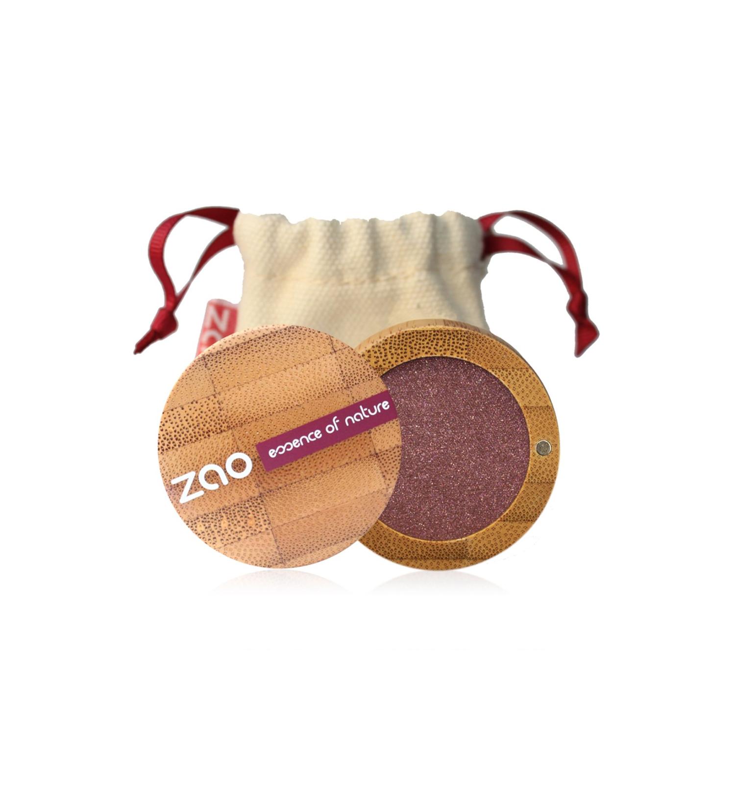 Zao Organic Eyeshadow - Bamboo Pearly Eye Shadow 104 Garnet 3 Gr 3700756601045