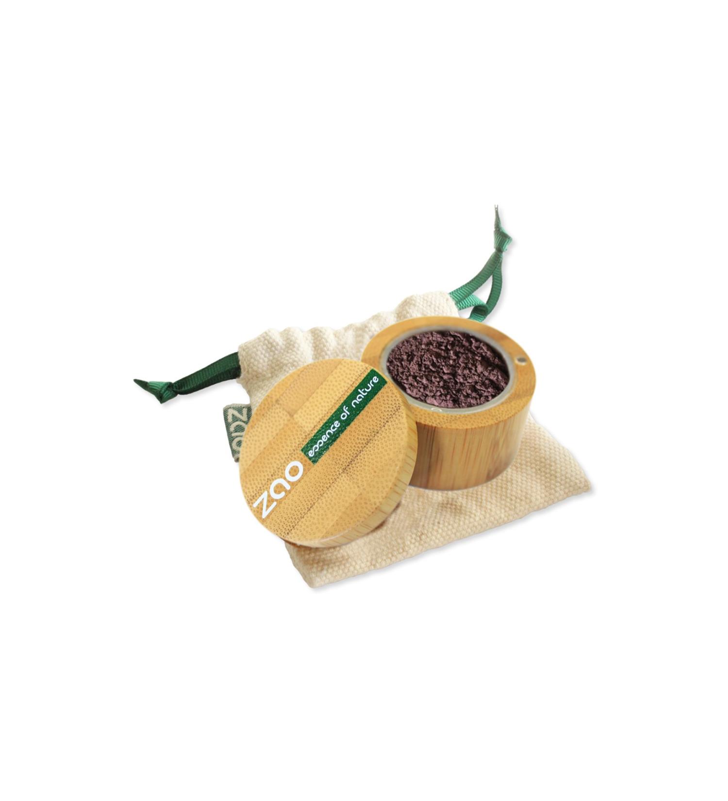 Zao Organic Powder Eyeshadow - Bambou Mineral Touch Eye Shadow 534 Iridecent Aubergine 2 g 3700756605340