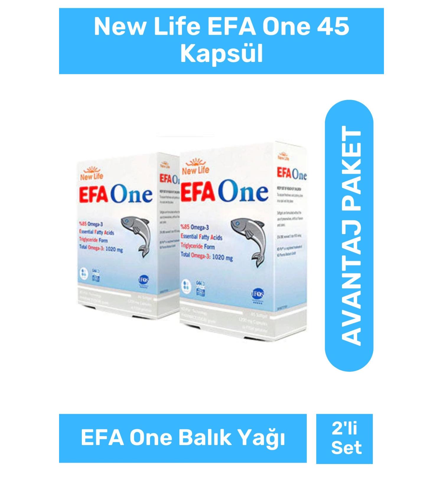 New Life Efa One 45 Capsules 2 Pack
