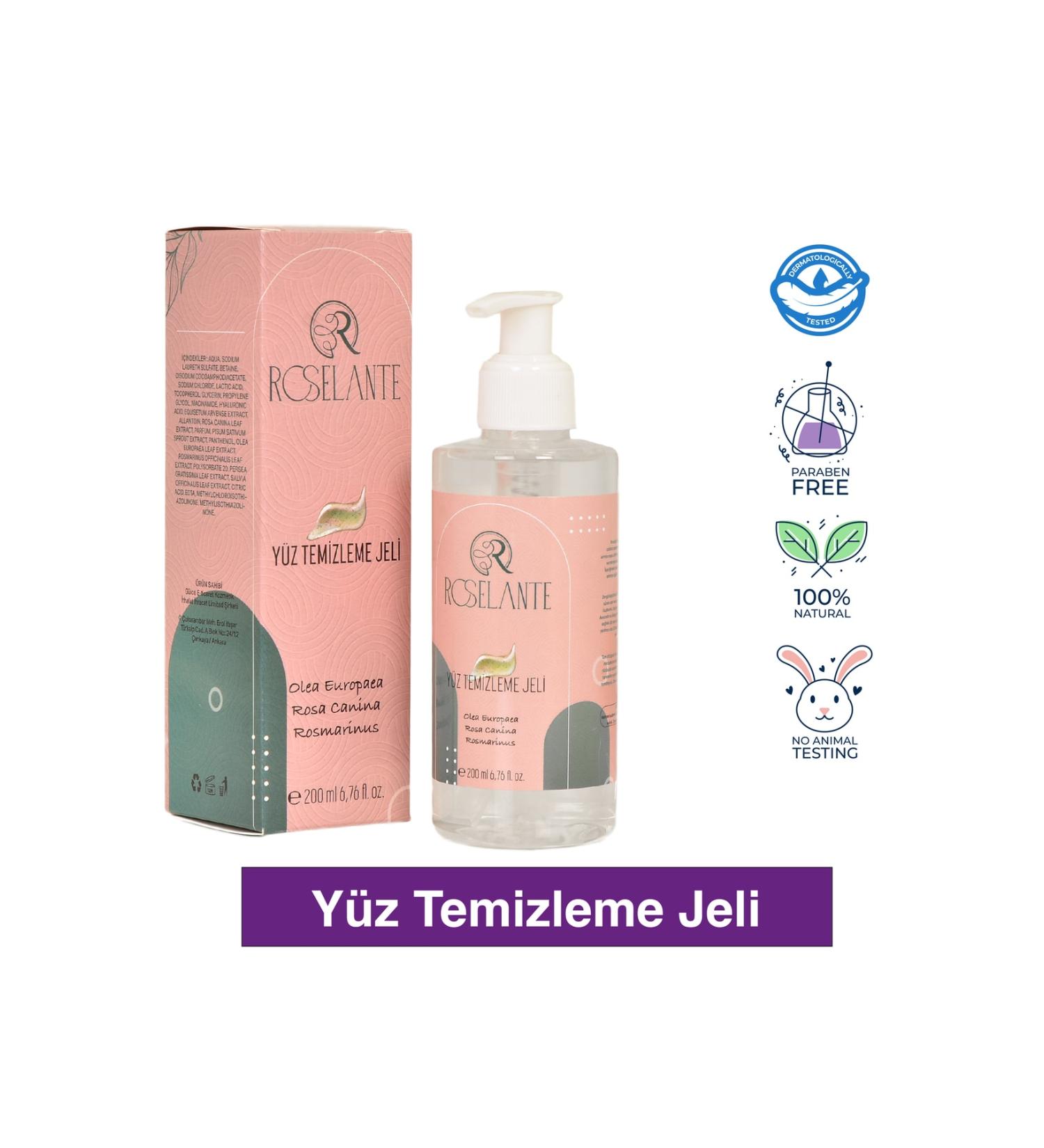 Roselante Pore Tightening Anti-Blackhead Face Wash Gel 200ml