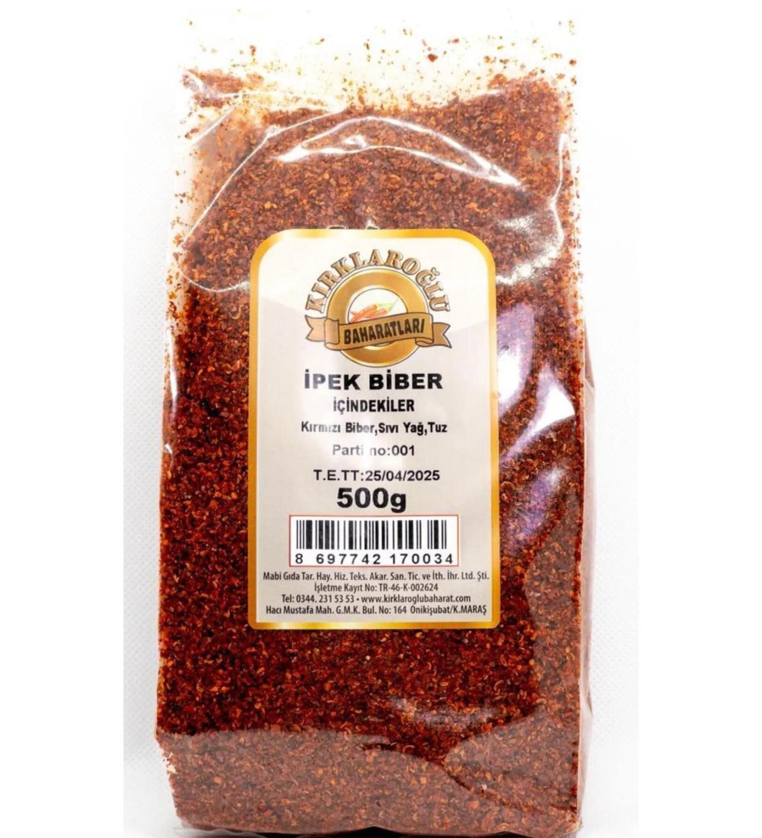 K rklaro lu Spices Silk Chili Pepper 500 Gr. (SPECIAL MARA PEPPER)