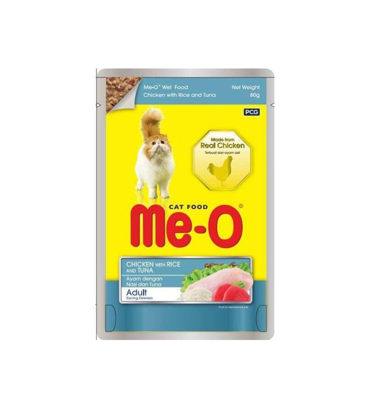 me-o Meo Chicken Rice and Tuna Adult Cat Canned Food 80 Gr - Farmapets
