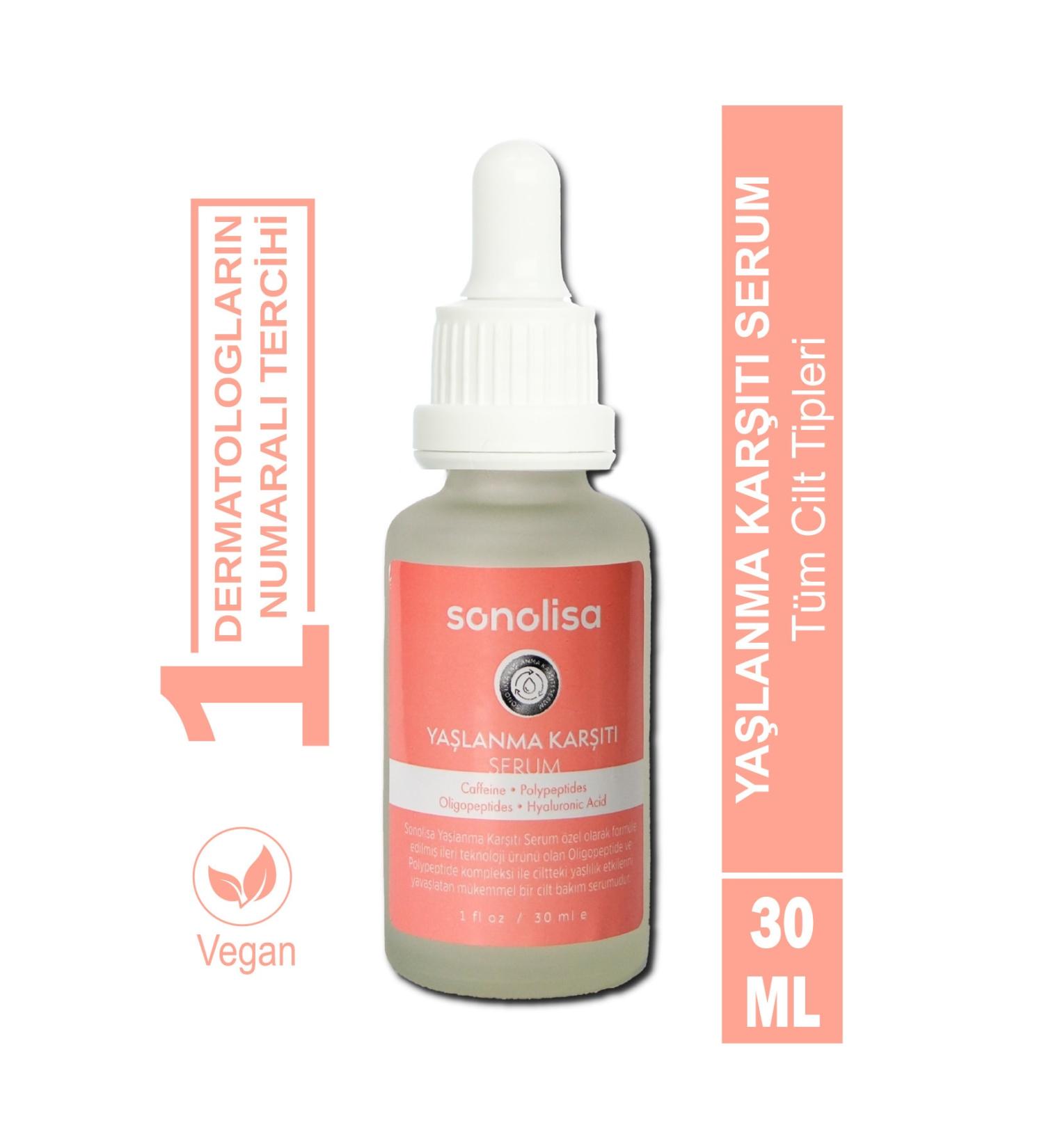 SONOLISA Anti Aging Serum Anti Aging Serum Skin Serum For Fine Lines And Wrinkles 30 ml - Buy Online on GoSupps.com