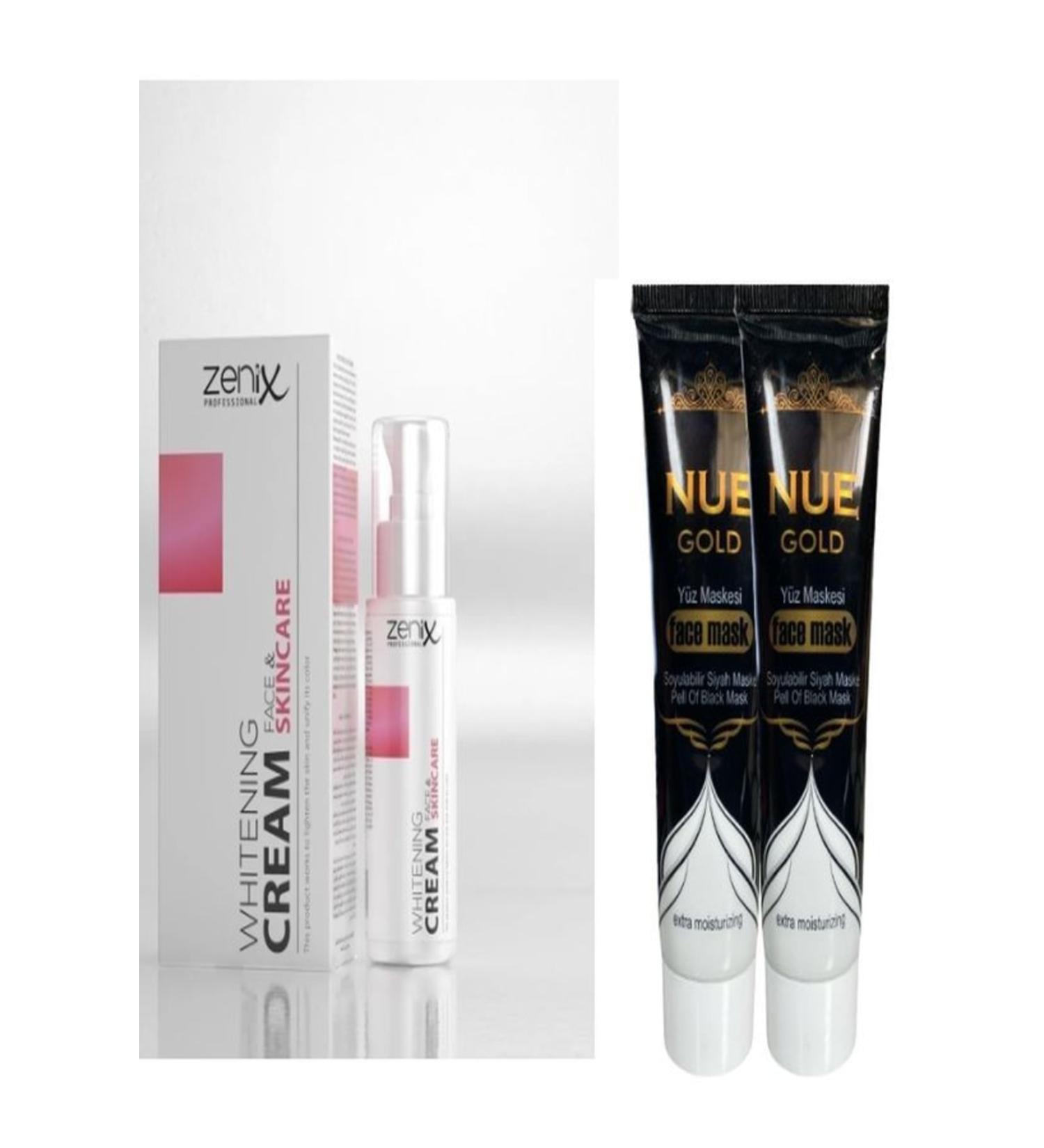 Zenix Face Body and Private Area Skin Whitening Cream 75 Ml 1 Piece Nue Gold Face Mask