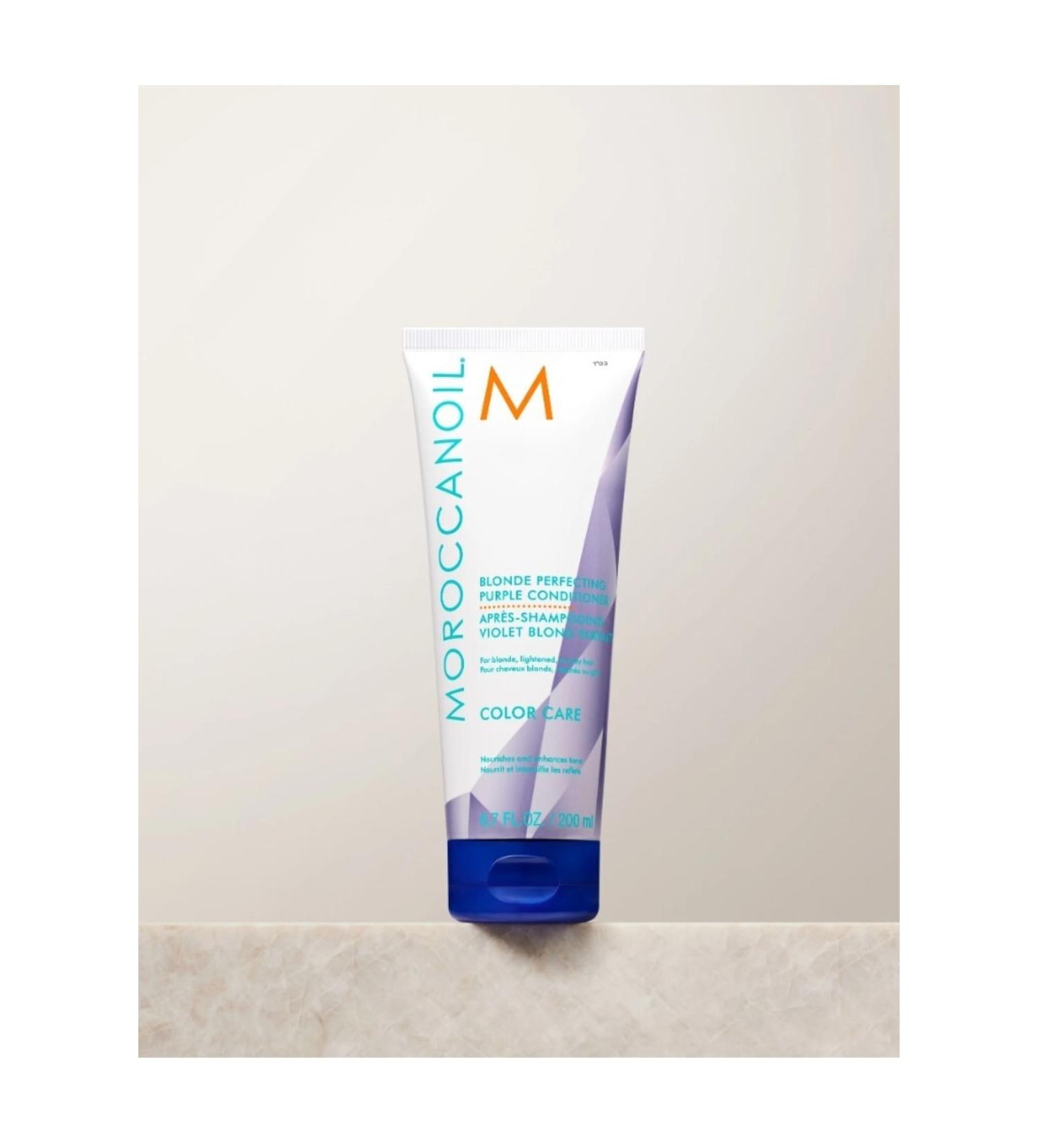 Moroccanoil Blonde Perfecting Purple Conditioner Purple Conditioner for Blonde Hair 200ml 7290113145276
