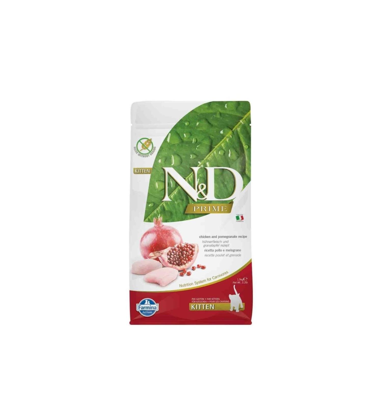 N & D Grain Free Chicken Pomegranate Kitten Food 1.5 Kg