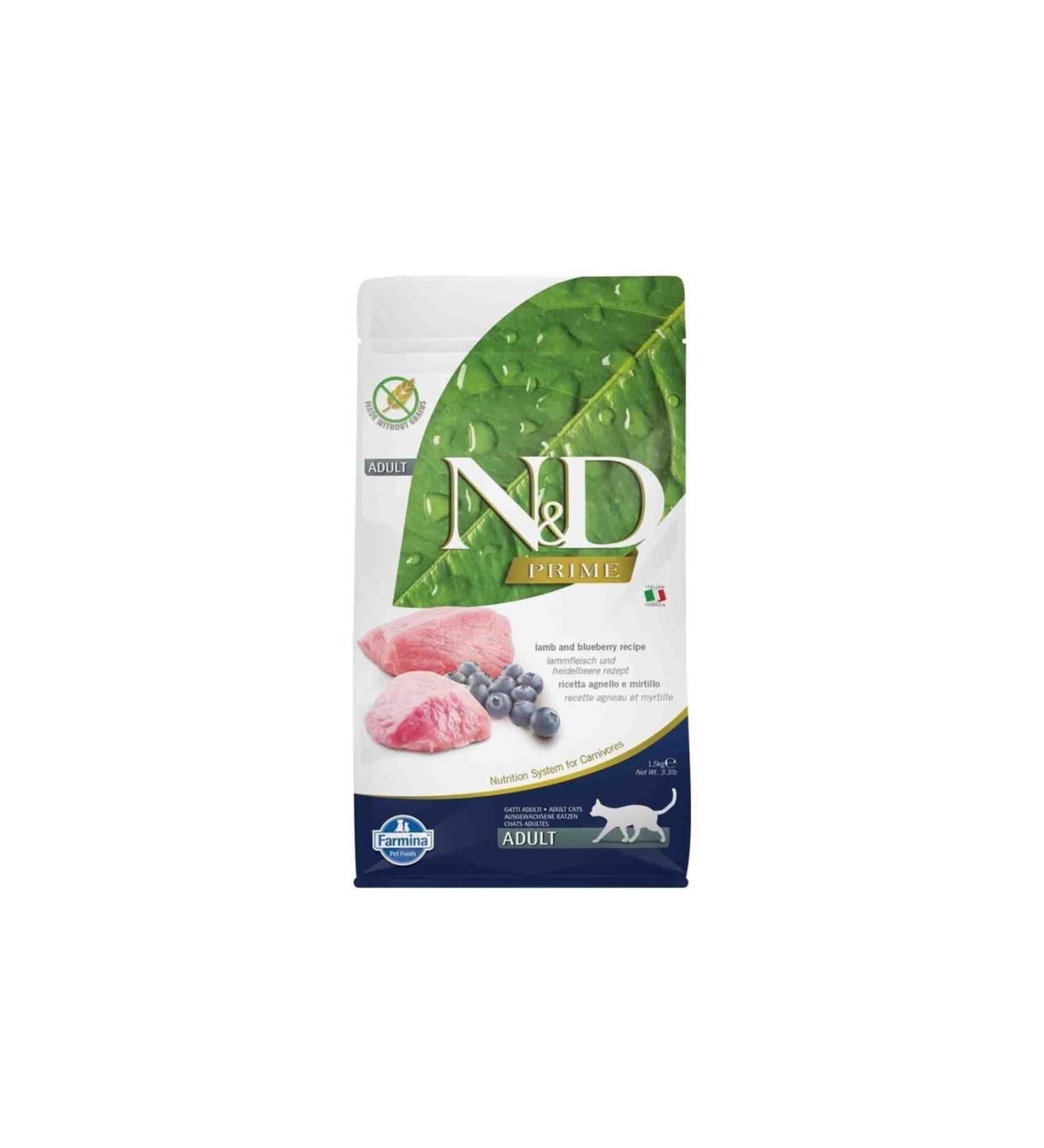 N & D Nd Grain Free Lamb Blueberry Cat Food 1.5 kg