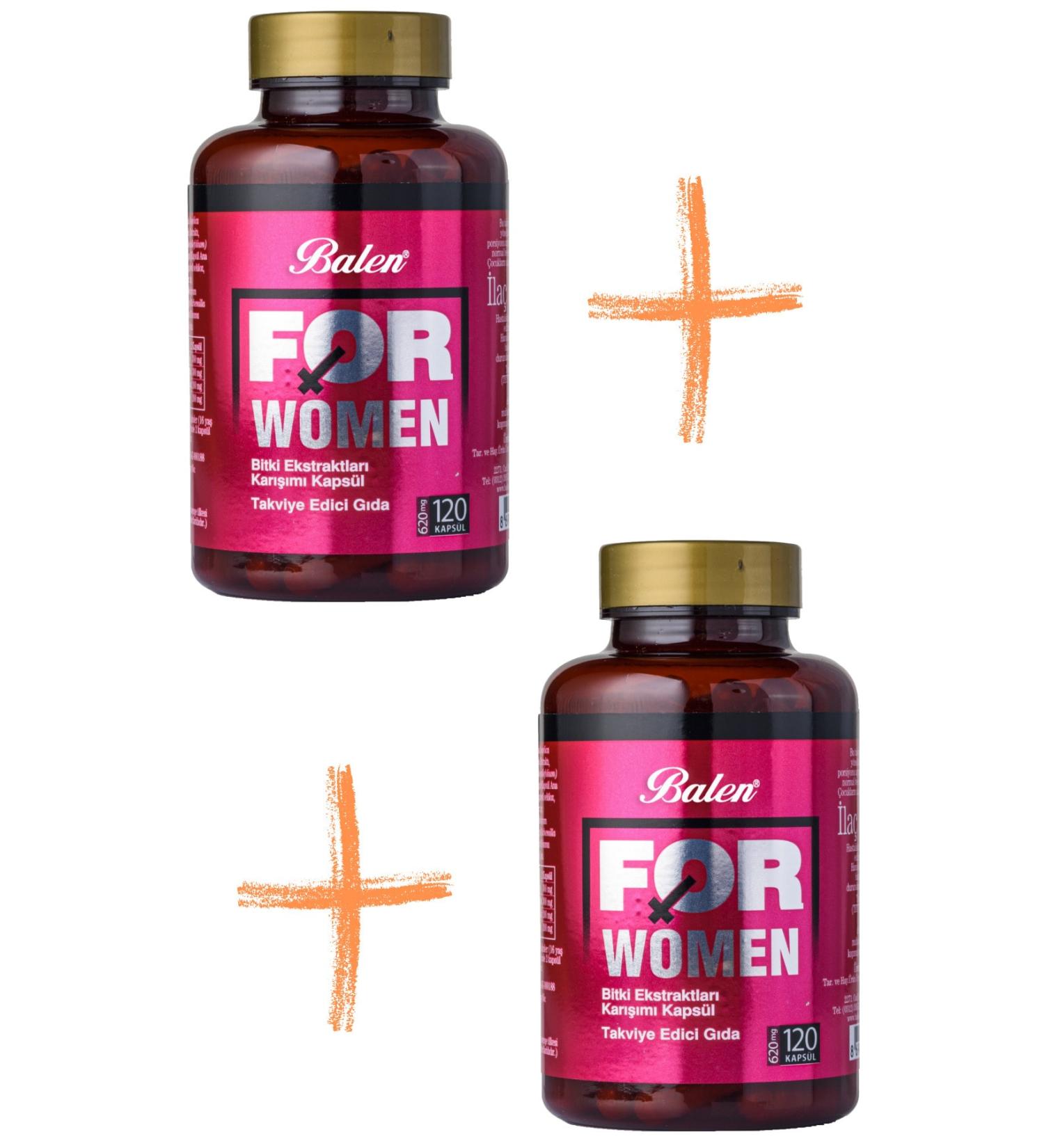 Balen For Women Plant Extracts Mix Capsule 620 Mg 120 Capsules 2 Pieces