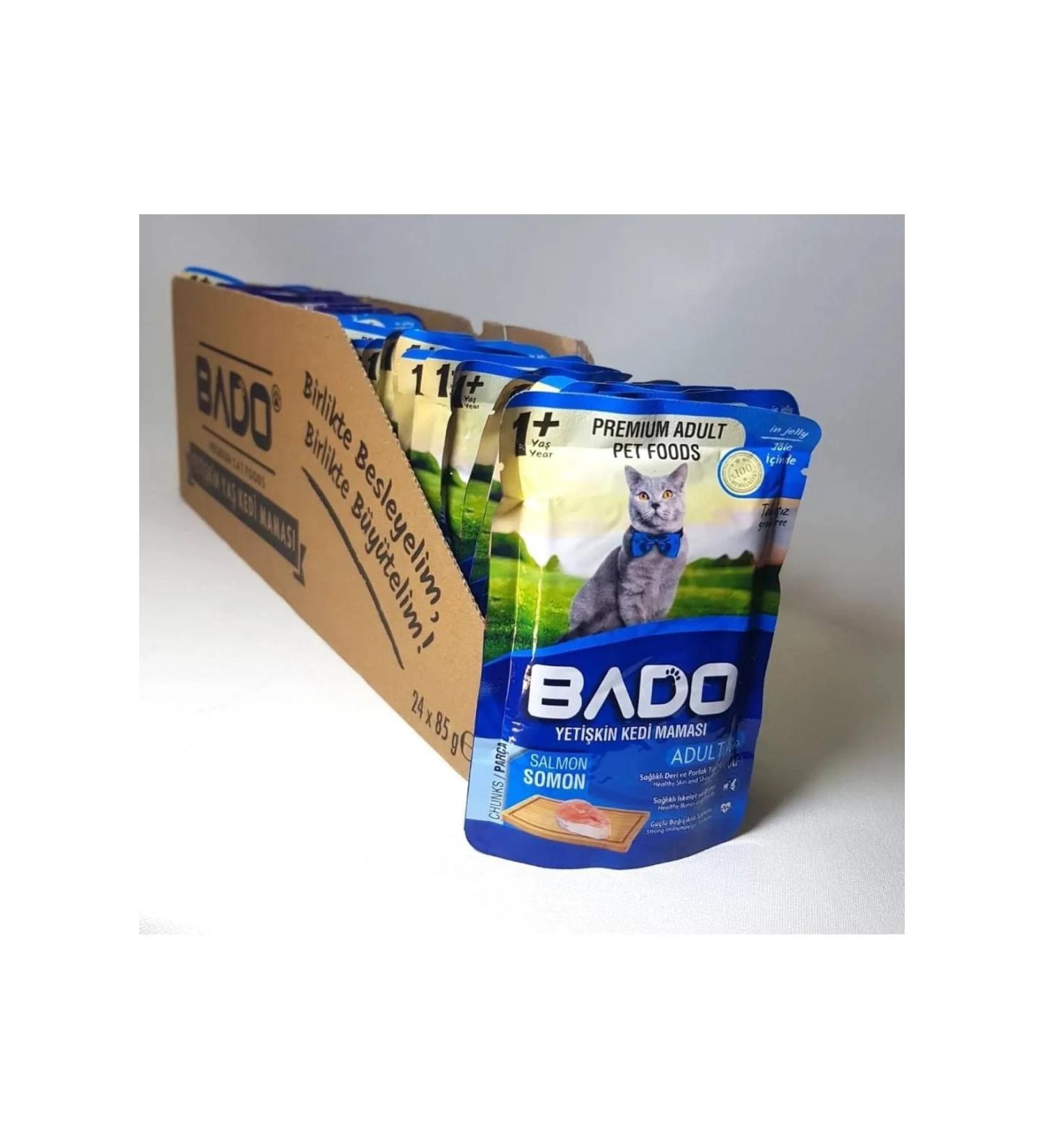Bado Adult Wet Cat Food Salmon 85 Gr. X 24 Pieces