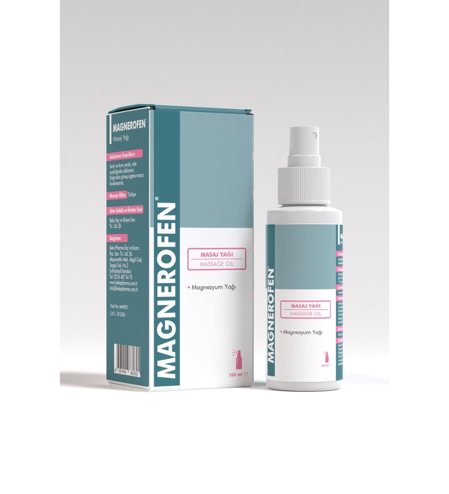 Magnerofen Magnesium Massage Oil 100 Ml - Buy Online on GoSupps.com