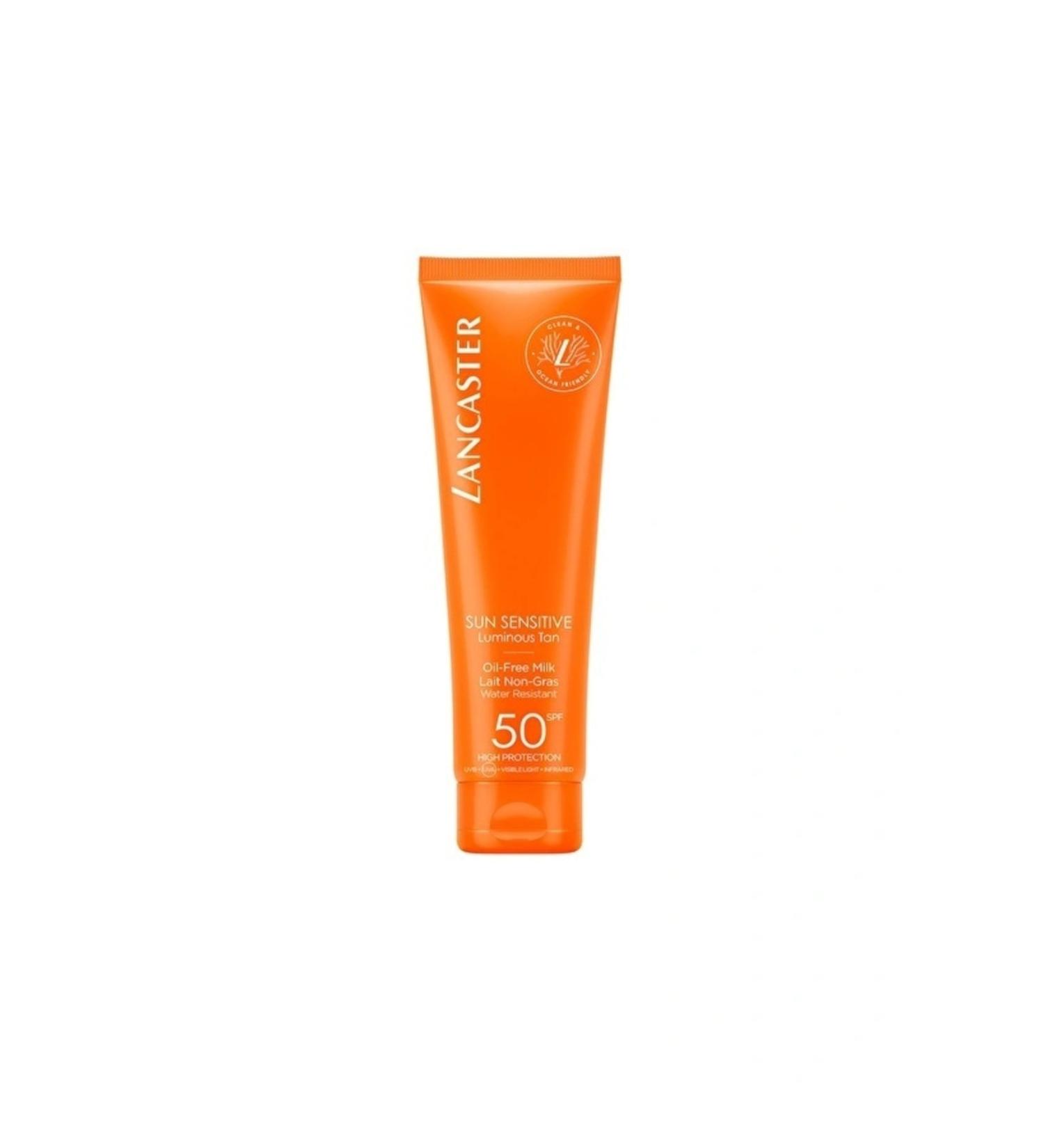 Lancaster Sun Sensitive Luminous Tan Oil Free Milk 50 Spf (Sunsicalm Complex for Sensitive Skin)