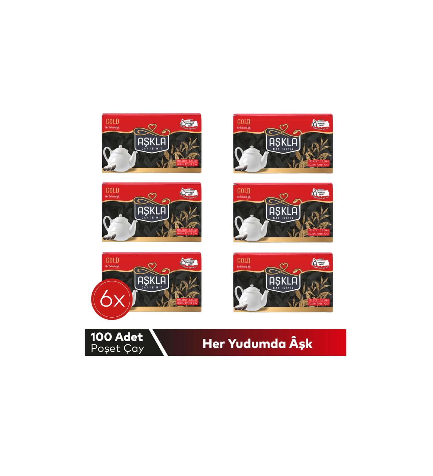 LOVE Teapot Tea Bag 6 X 100 X 3.2 Gr 6 Pack