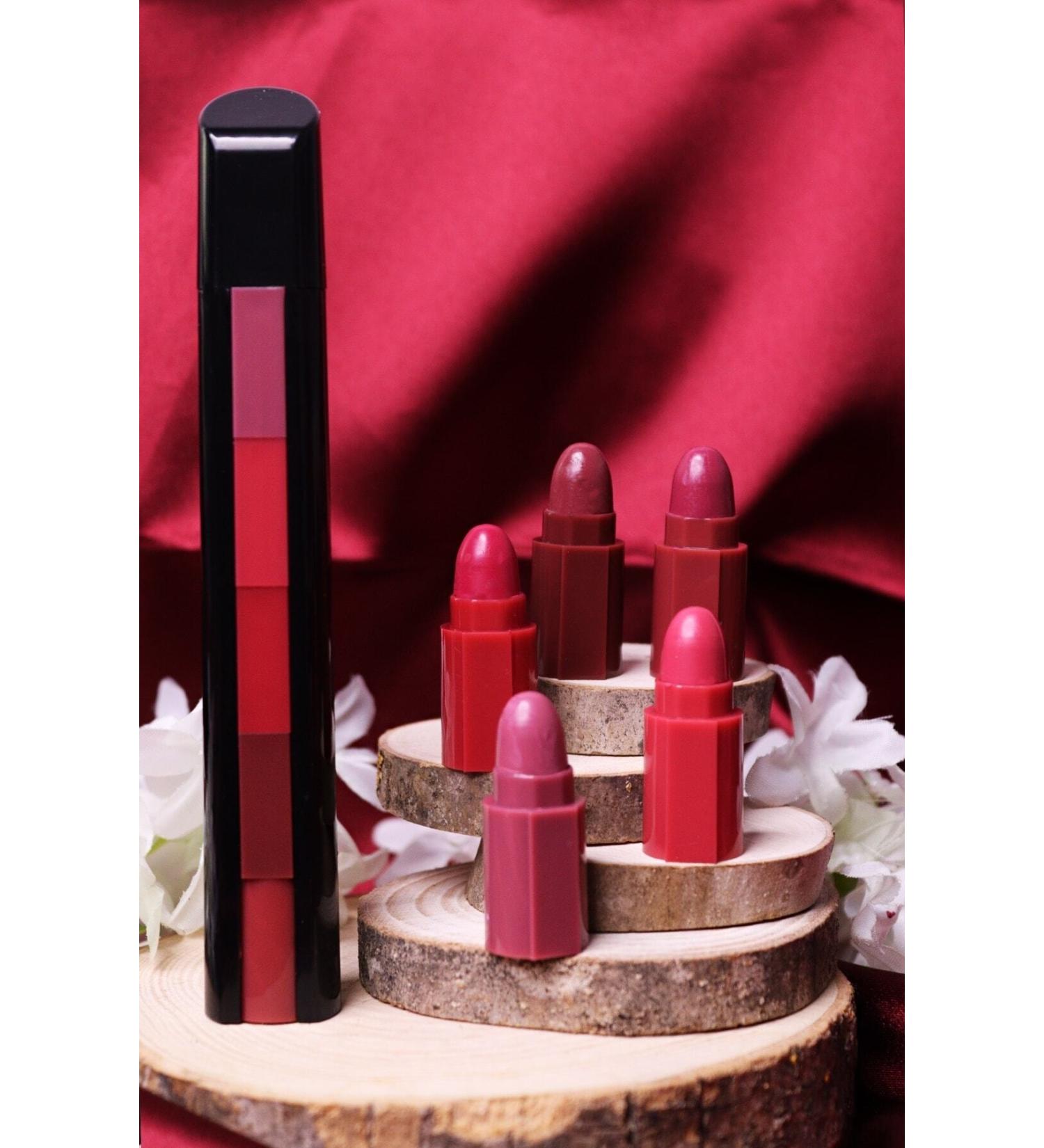 IMAN OF NOBLE 5 Color Matryoshka Lipstick No 2 - Buy Online on GoSupps.com