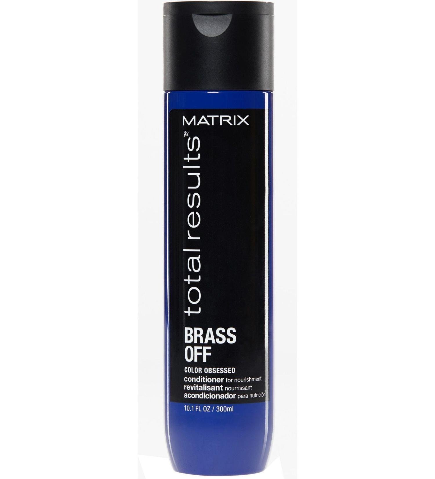 Total Result Matrix S Brass Off Color Protecting Hair Care Cream for Blonde Hair 300ml