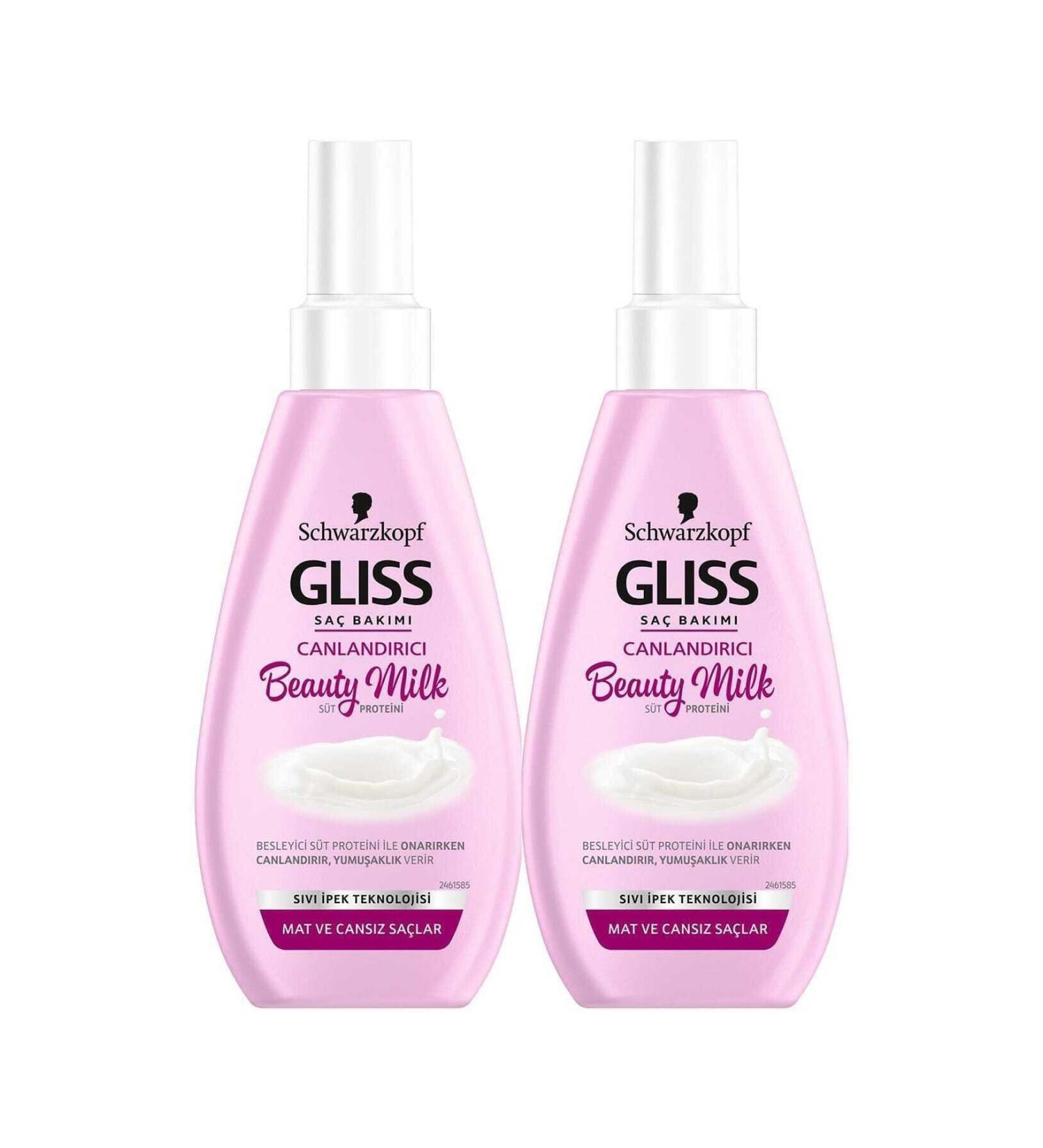 Schwarzkopf Gliss Beauty Milk-revitalizing 150 ml x 2 pieces