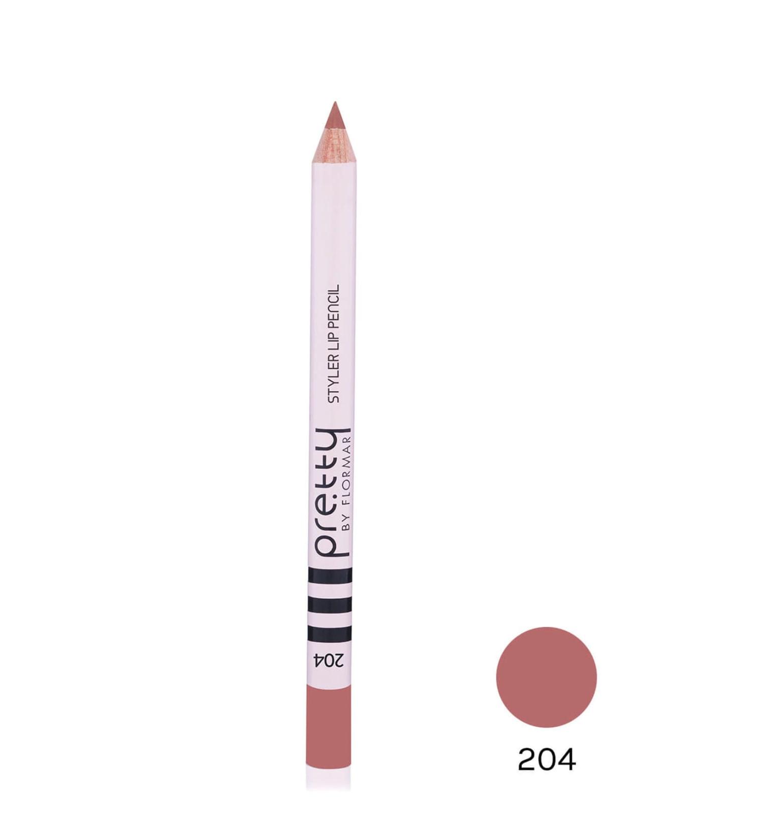 Flormar Lip Pencil - Pretty By Flormar Styler Lipliner 204 Rose Tendre 8690604469765