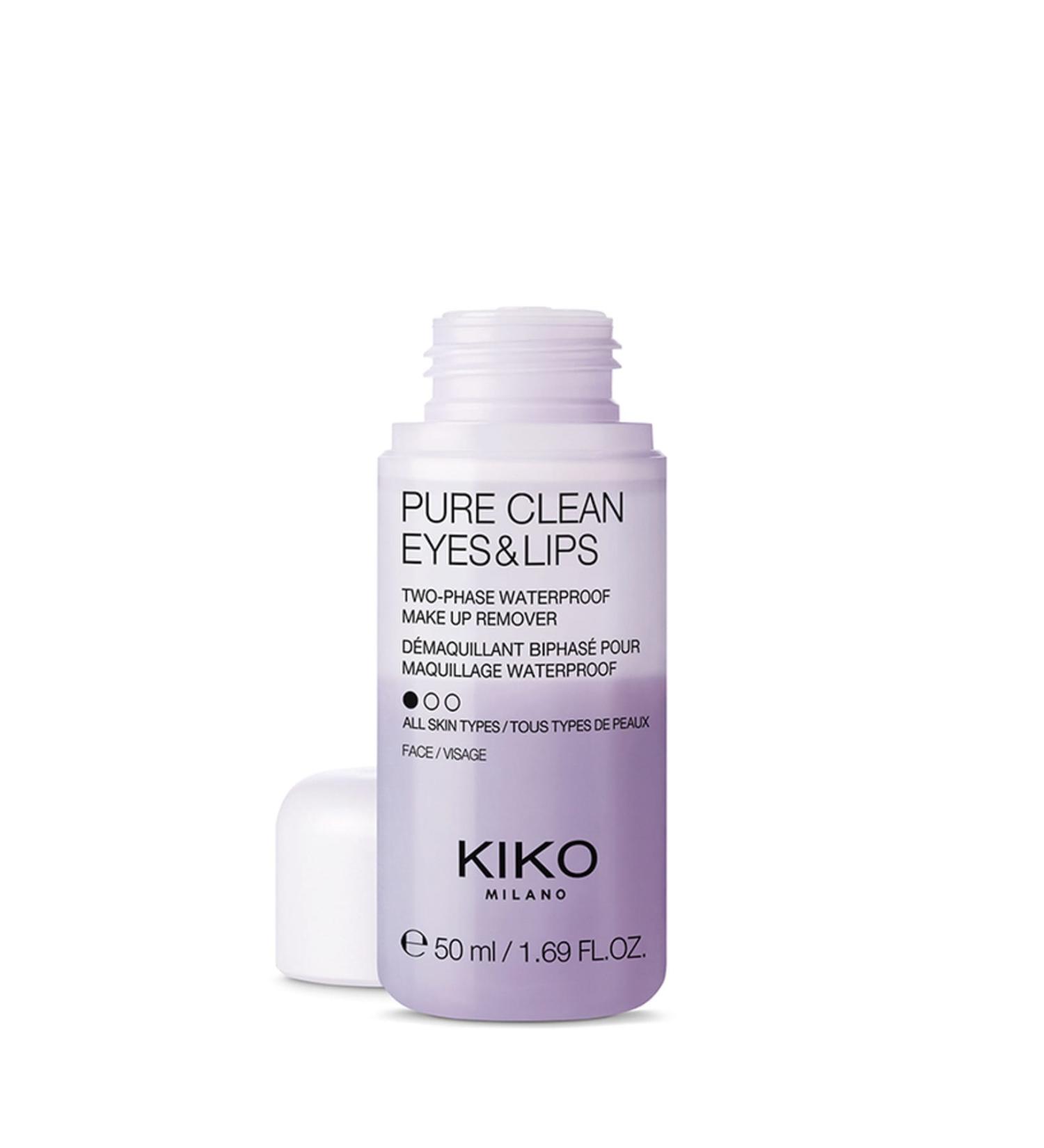 KIKO EYE & LIPS MAKEUP REMOVER MINI SIZE - PURE CLEAN EYES & LIPS MINI 8025272615105
