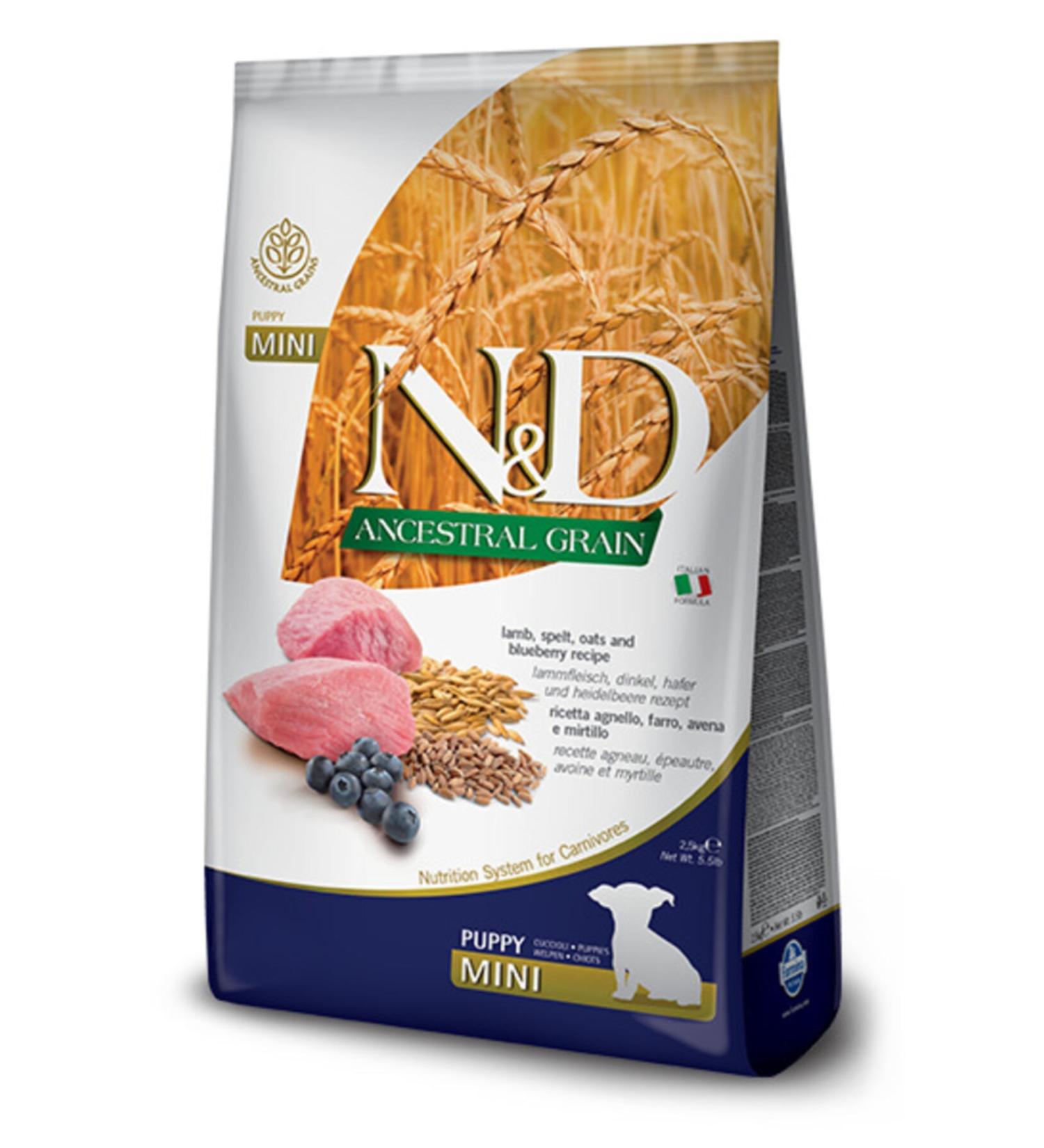 N & D Nd Low Grain Lamb Puppy Mini Dog Food 2.5 Kg