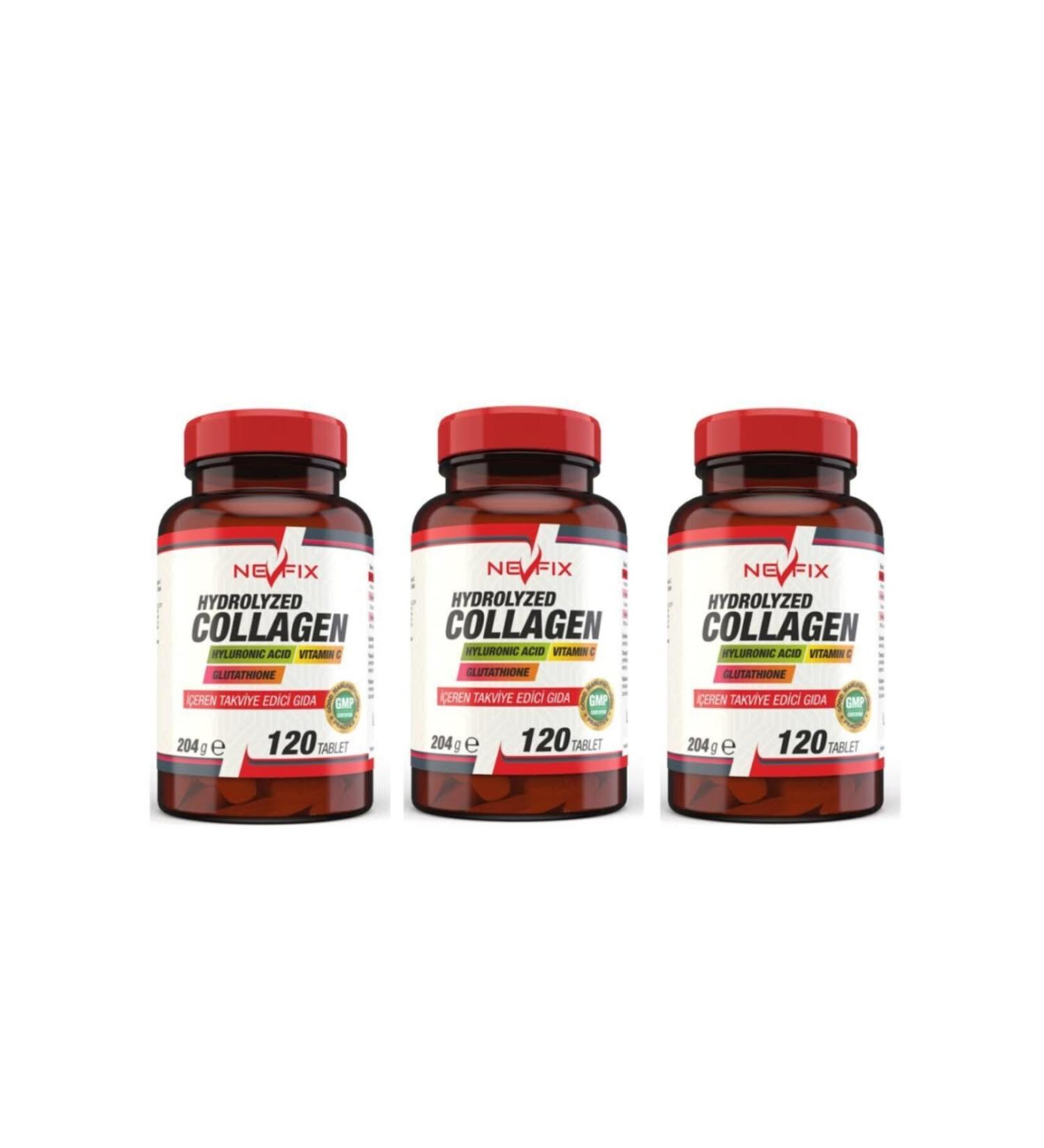 Nevfix Collagen (Collagen) Hyaluronic Acid 120 Tablets X 3 Box 360 Tablets