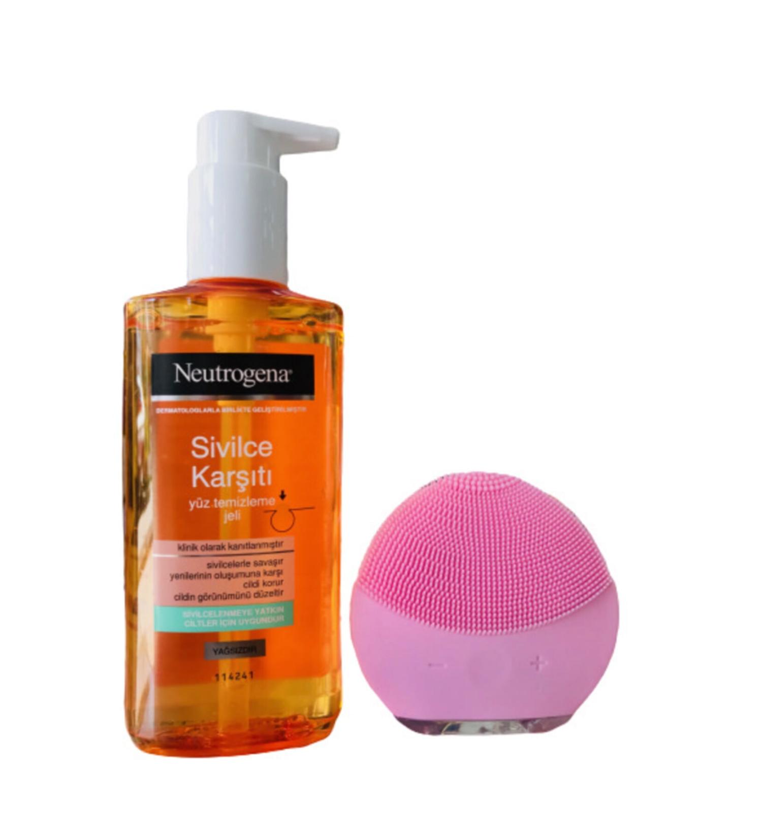 Neutrogena Anti-Acne Facial Cleansing Gel 150ml + Forever Skin Cleansing and Massage Tool