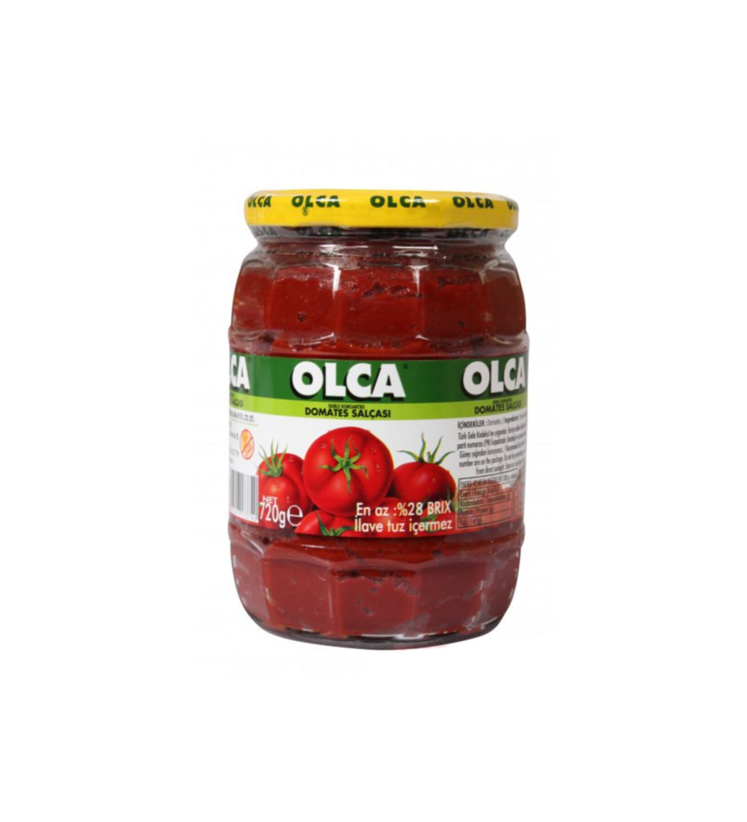 Olca Glass Jar Tomato Paste 720 gr - 12 Pieces Box