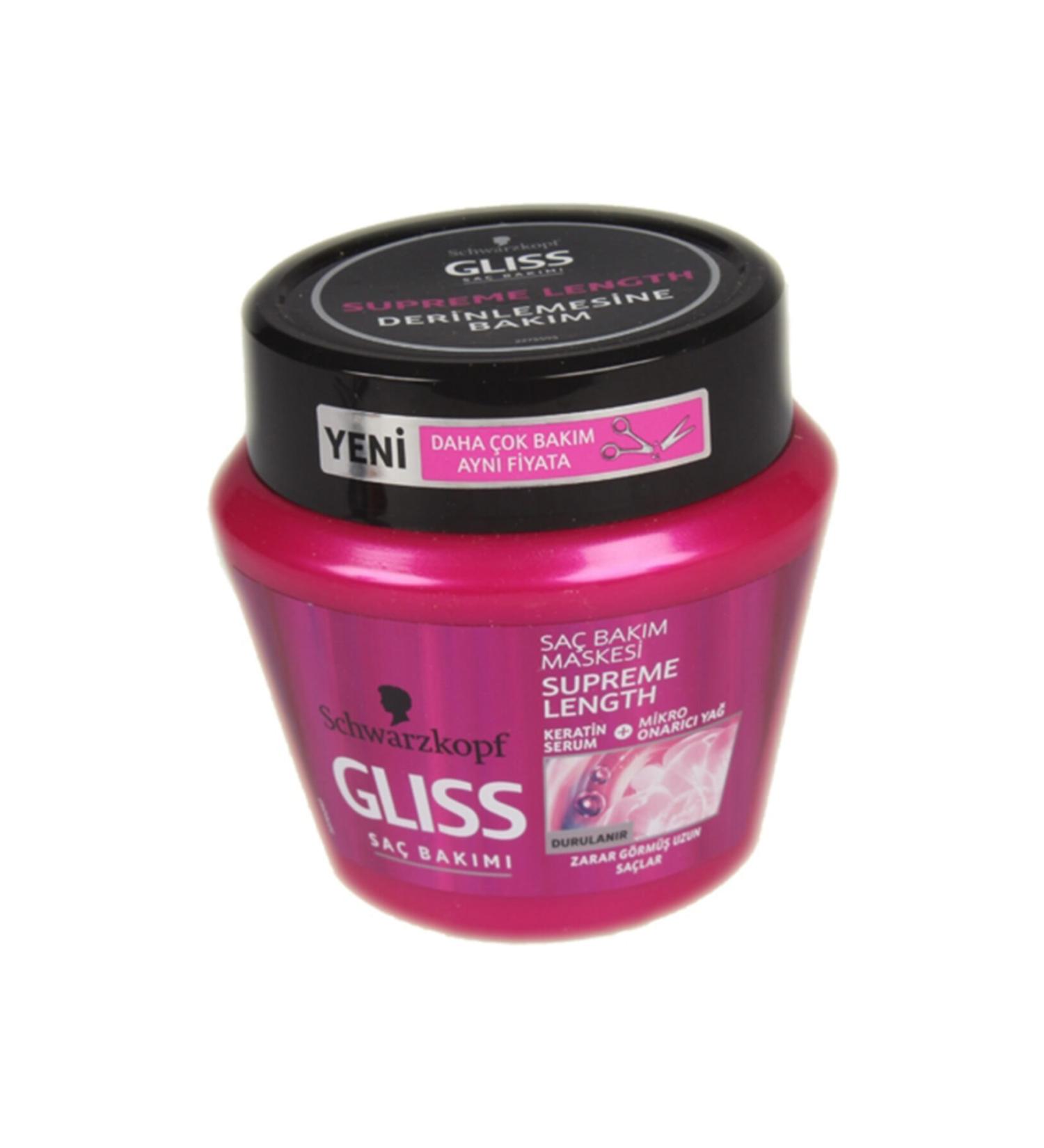 Gliss Hair Care Mask 300ml Supreme Length (Damaged Long Hair)