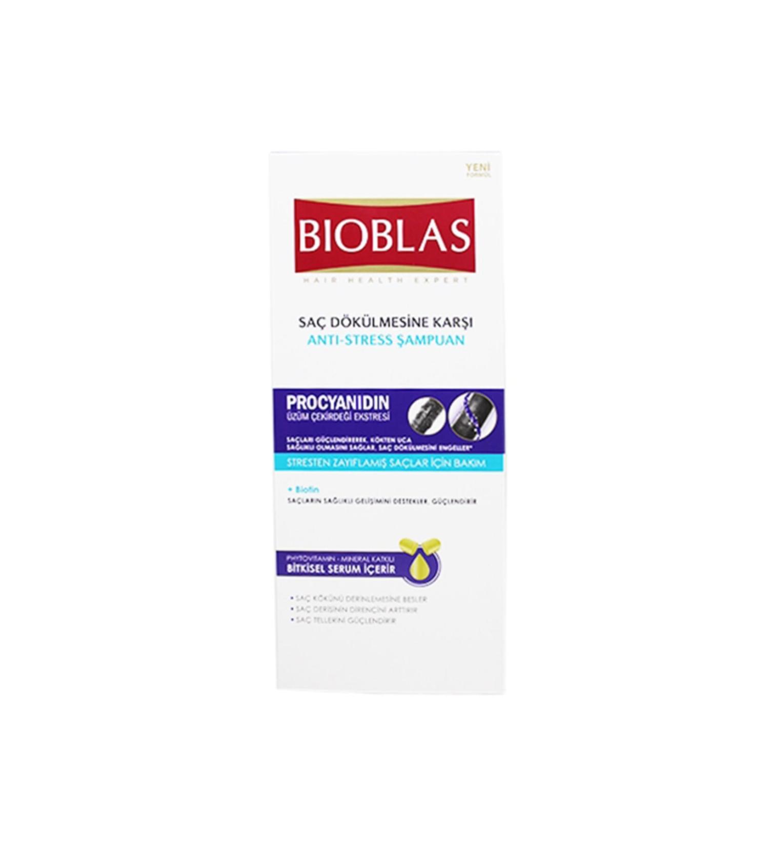 Bioblas Hair Loss & Anti Stress Shampoo 360ml 6 Pack