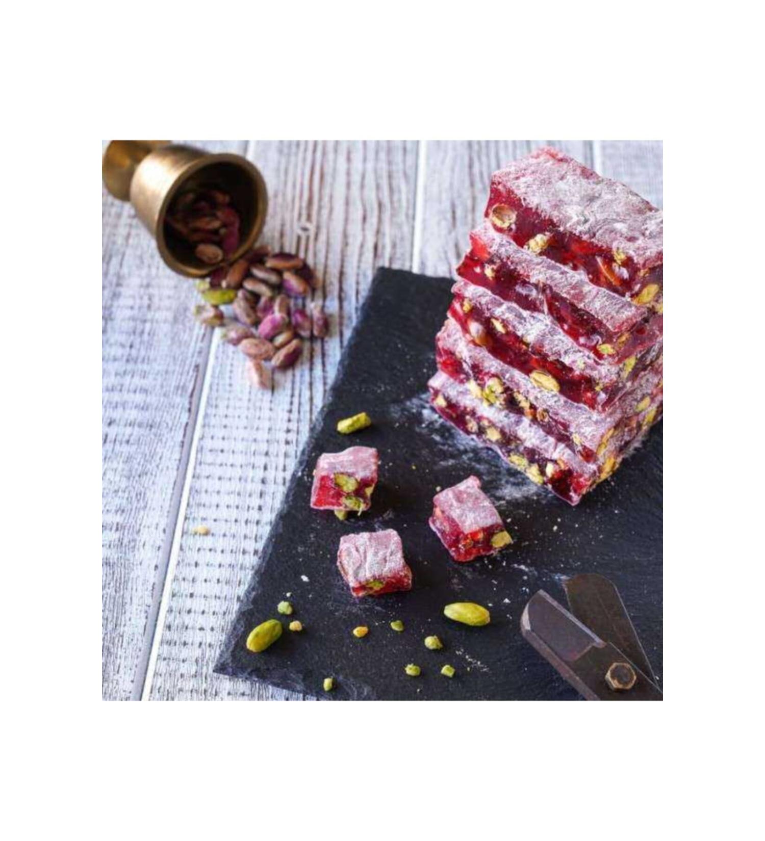 New U ur Hurrem Sultan Turkish Delight (Pomegranate and Pistachio) 500 Gr