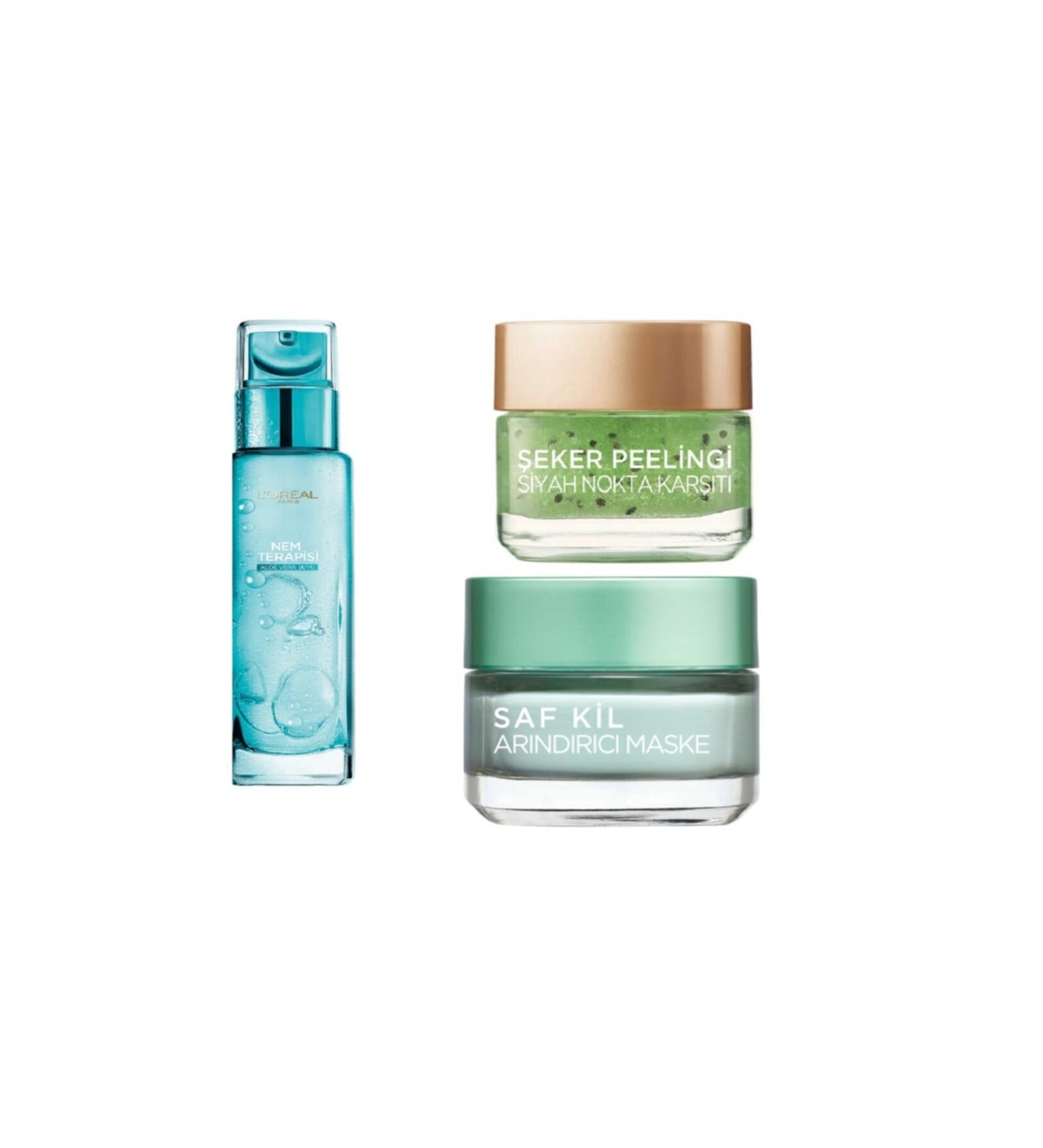 L'Oreal Paris L'or al Paris Moisture Therapy Aloe Vera Water l'or al Paris Pure Clay Purifying Mask Sugar Scrub - Buy Online on GoSupps.com