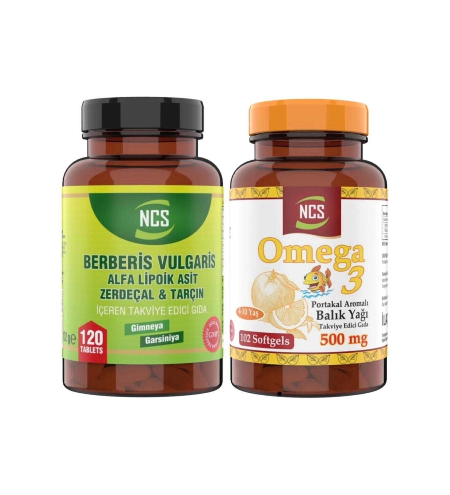Ncs Berberis Vulgaris 120 Tablets Omega 3 Fish Oil 102 Capsules