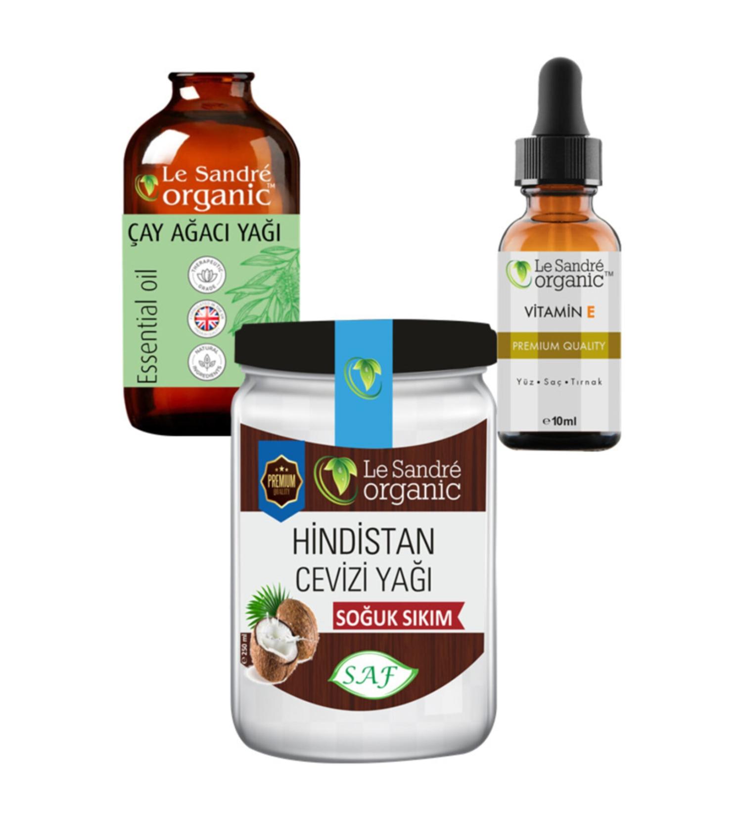 Le'Sandre Organics Coconut Oil & Tea Tree Oil & Vitamin E