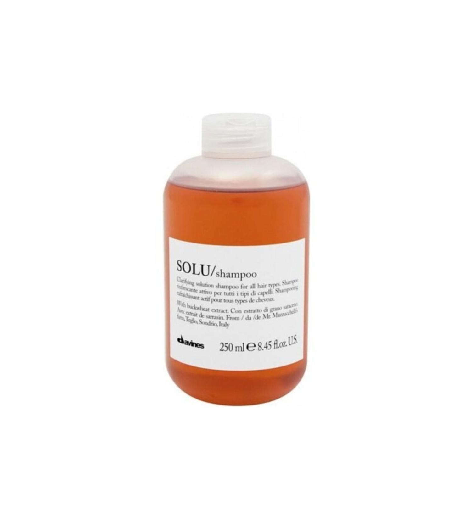 Davines Solu Shampoo - Dull and Matte Hair Refreshing and Revitalizing Shampoo 250 ml
