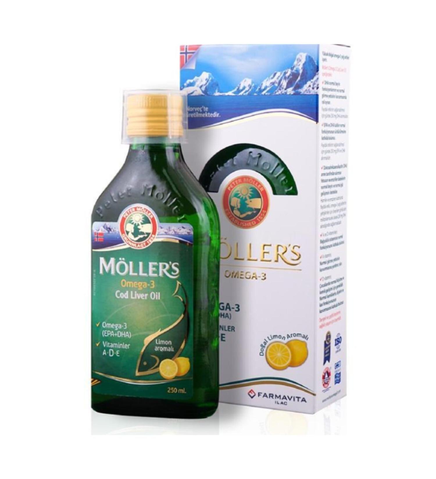 Farmavita M llers Omega-3 Natural Lemon Flavored Food Supplement