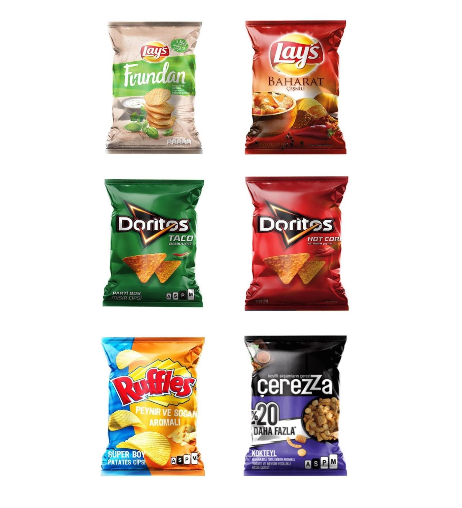 Doritos Lays Ruffles Cookies Mixed Chips Pack Mixed Chips Pack