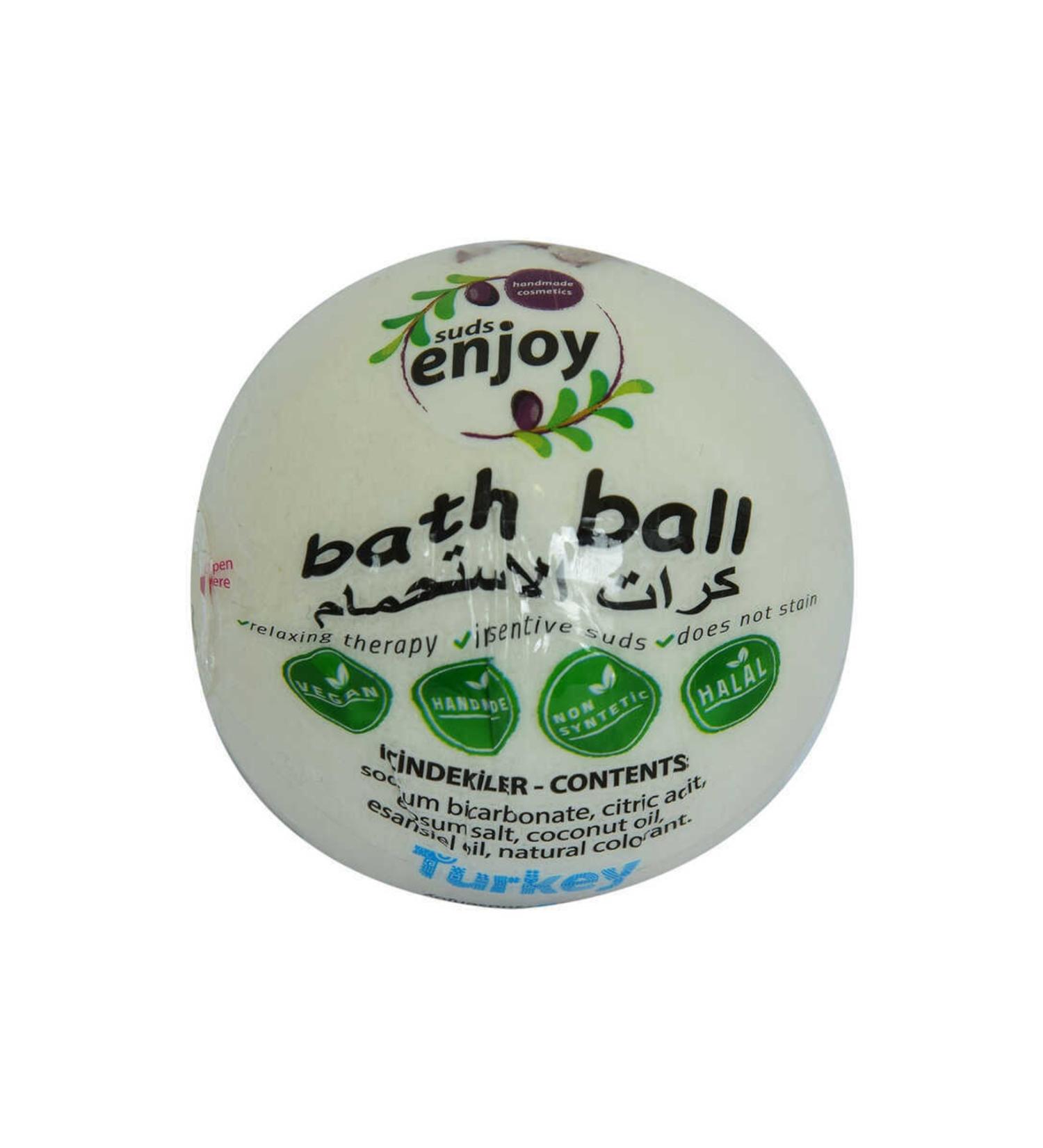 Angel Of Life White Rose Handmade Bath Bomb Bath Ball White 90-120 Gr