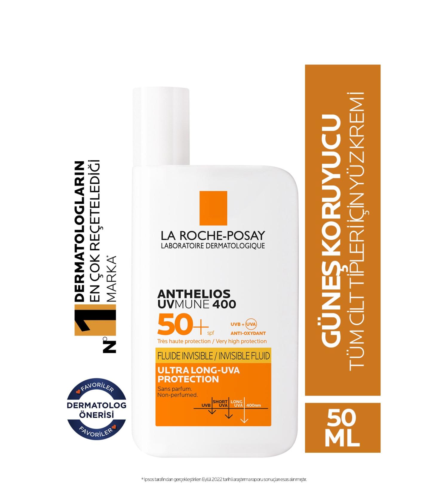 La Roche Posay Anthelios UVmune 400 Fluid Sun Cream Spf 50+ 50 Ml - Buy Online on GoSupps.com