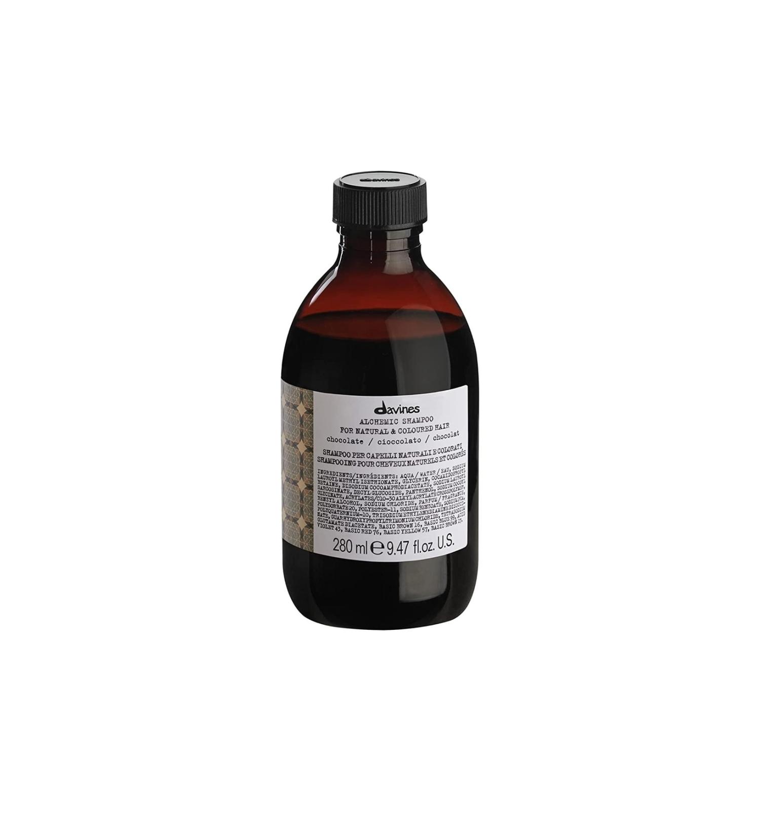 Davines Alchemic Shampoo Chocolate Shampoo for Brown and Black Hair 280ml 67226 8004608259039.