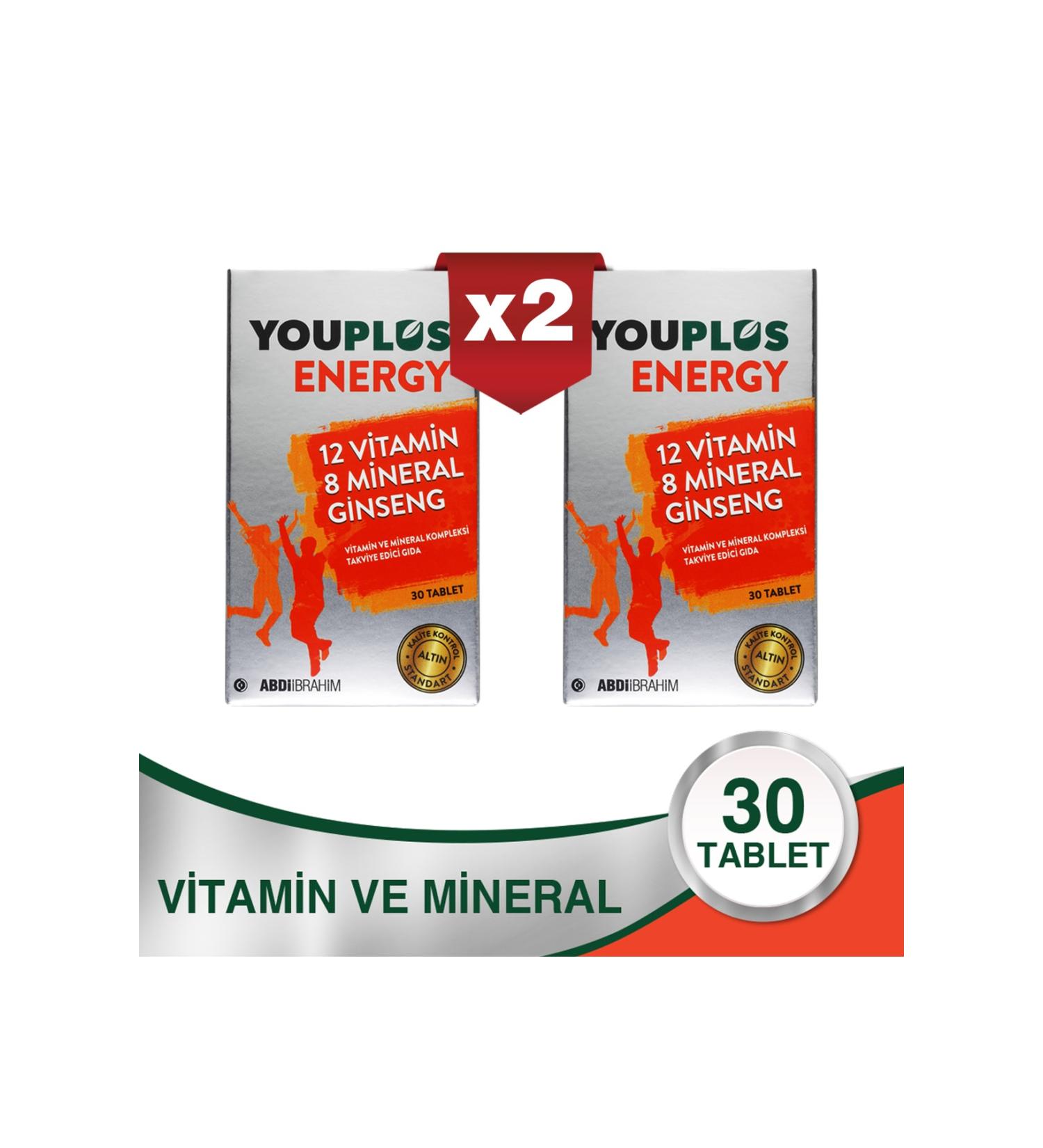 Youplus Multi Ener-g Multivitamin 2 X 30 Tablets - Buy Online on GoSupps.com