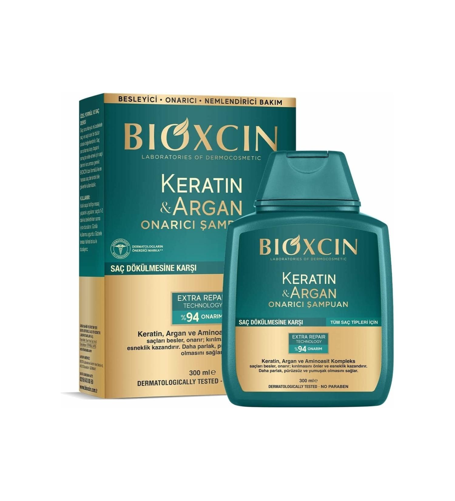 Keratin & Argan Repair Shampoo 300 Ml - Damaged and Damaged Hair