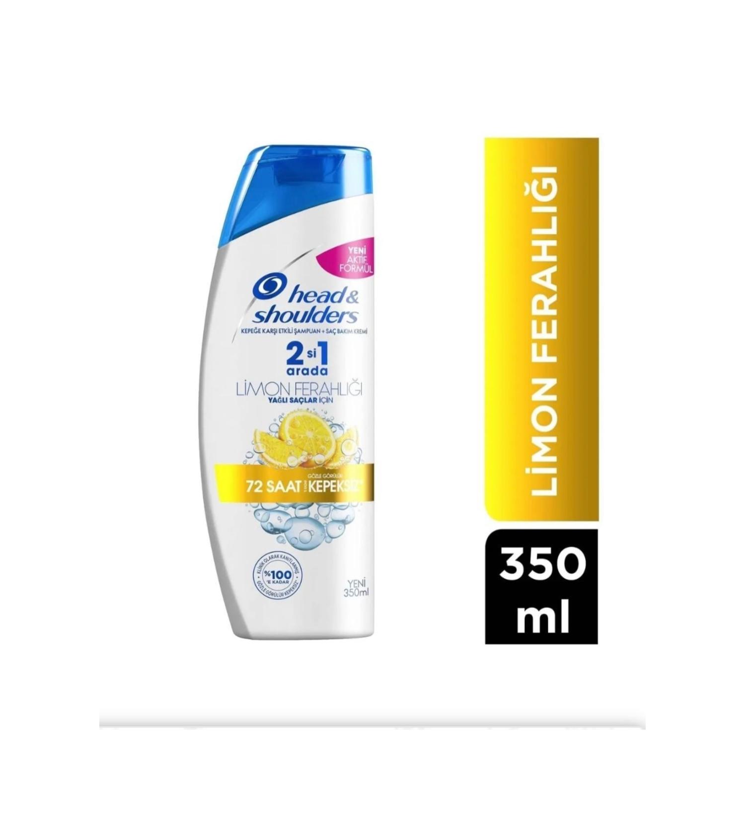 Head&shouders Head And Shoulders Shampoo Lemon 2IN1 350 ml - Buy Online on GoSupps.com