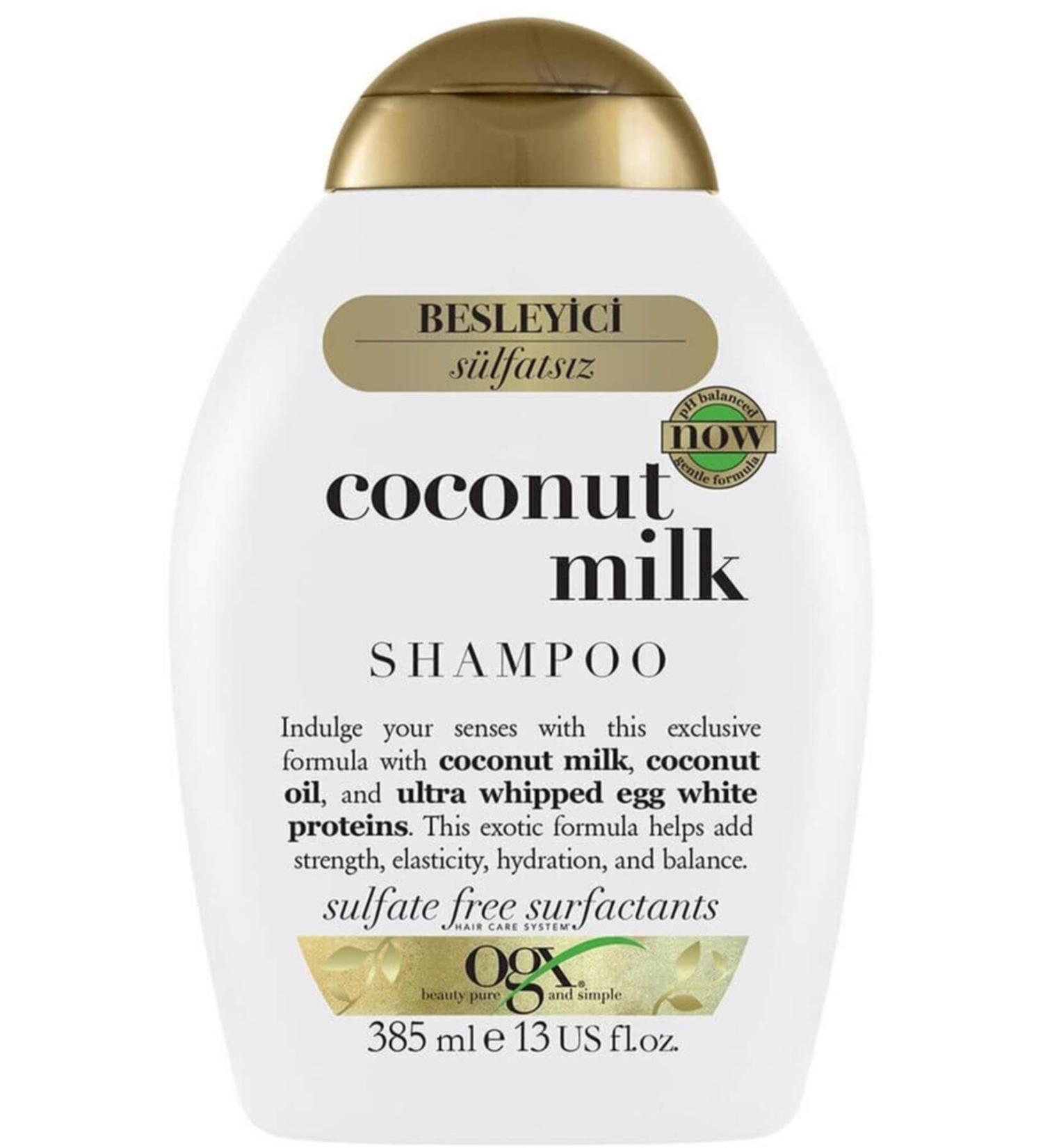 OGX Chemically Treated Colored and Brittle Hair Restoring Coconut Milk Shampoo 385.ml - Buy Online on GoSupps.com